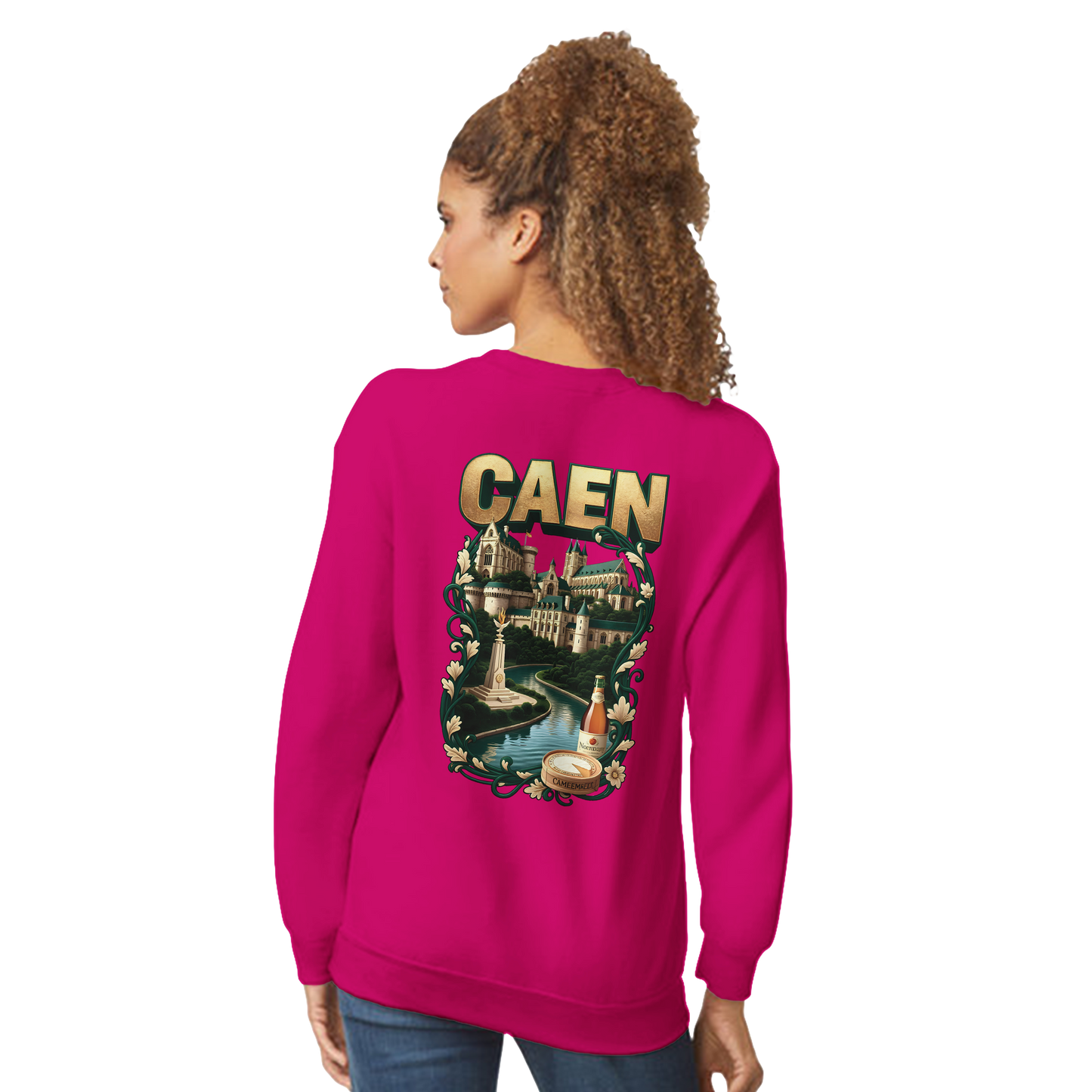 Sweatshirt Caen Stadt in Frankreich klassisch Unisex Rundhals | Gildan® 18000