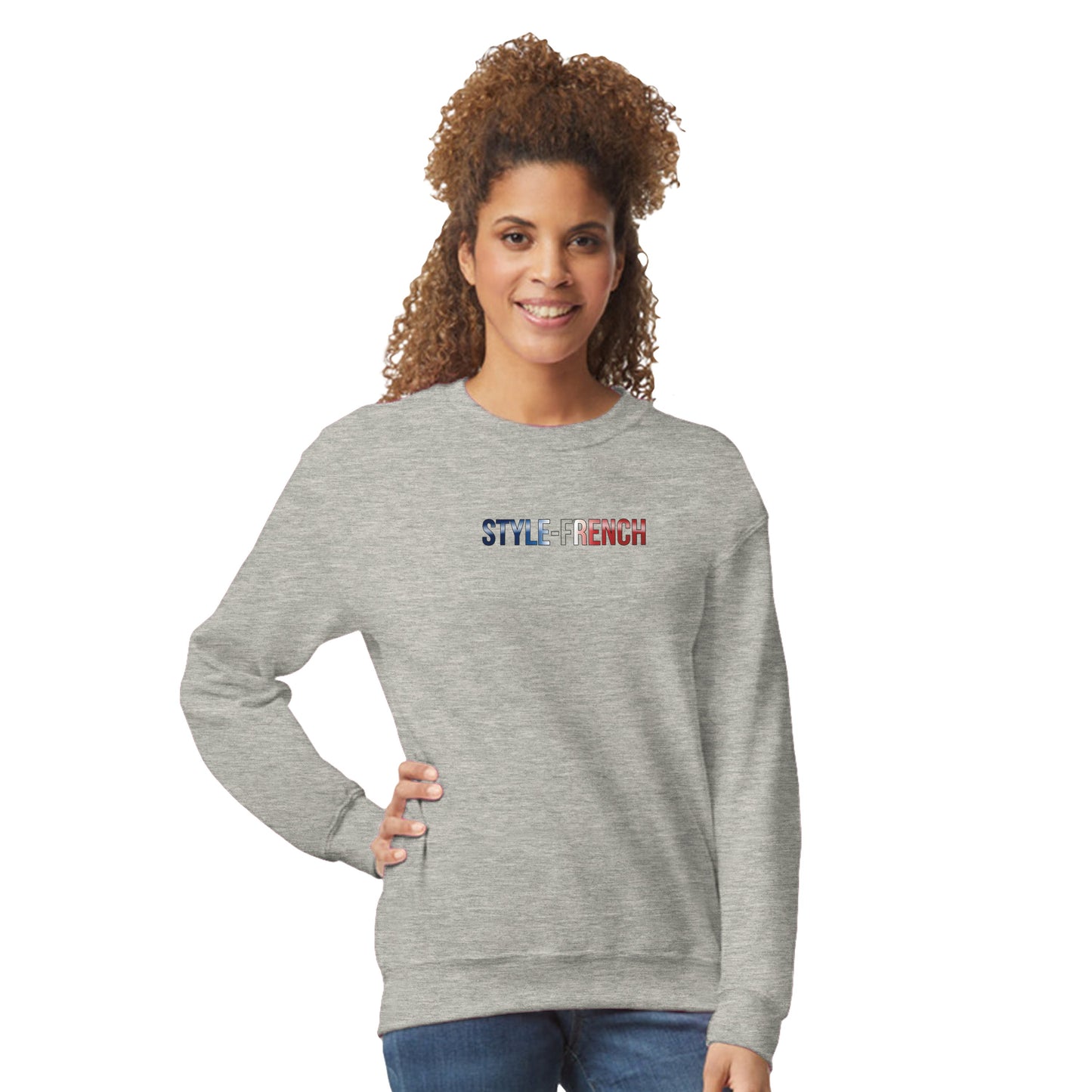 Women's Sweatshirt Goddess of France Style-French Classic Crewneck | Gildan® 18000