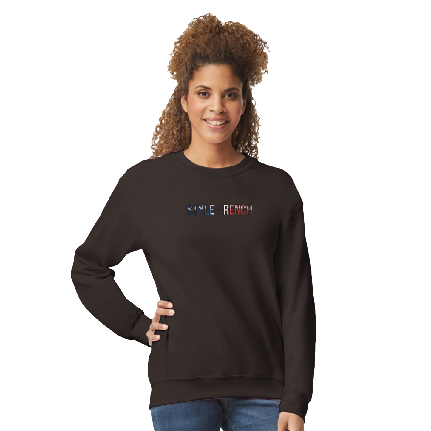 Unisex sweatshirt Lyon city France classic crew neck | Gildan® 18000