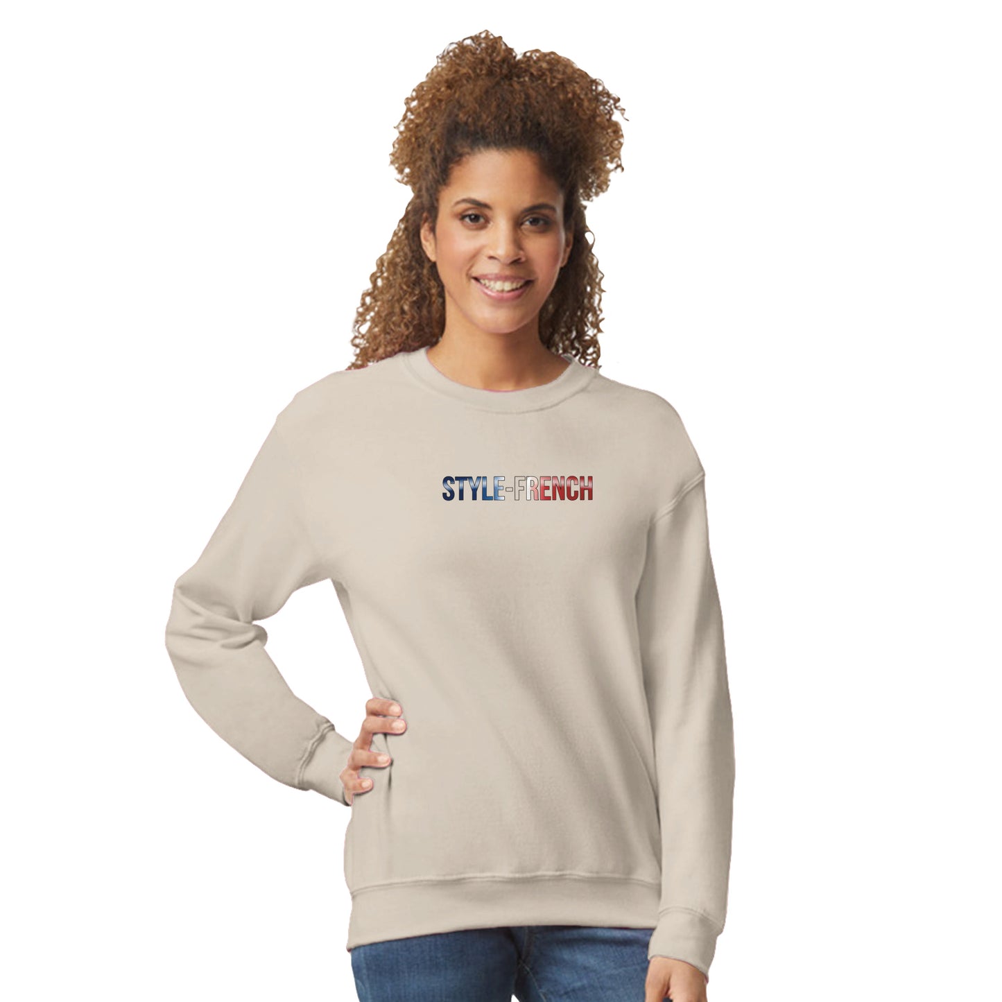 Women's Sweatshirt Goddess of France Style-French Classic Crewneck | Gildan® 18000