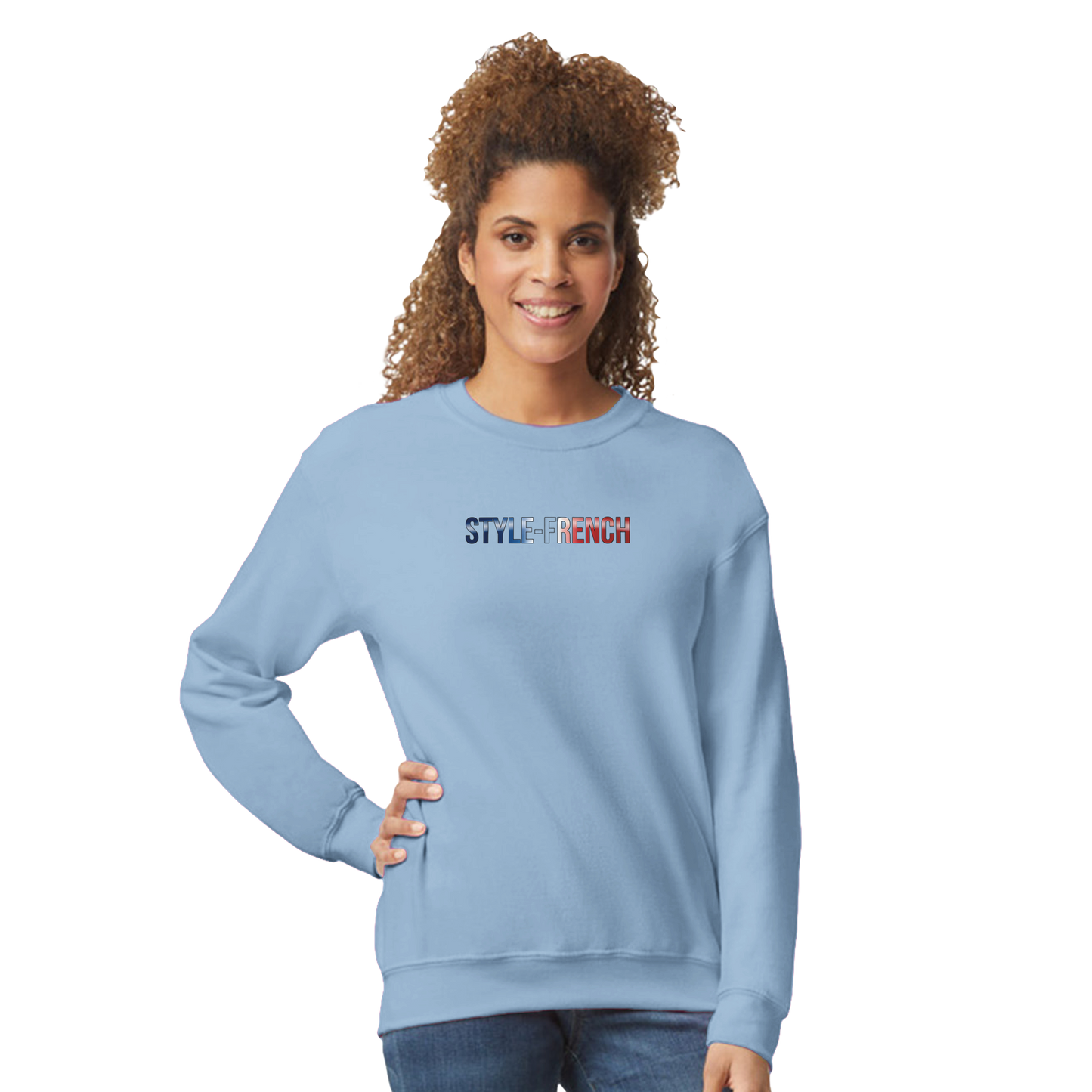 Unisex-Sweatshirt Nantes Stadt Frankreich klassisch Rundhals | Gildan® 18000