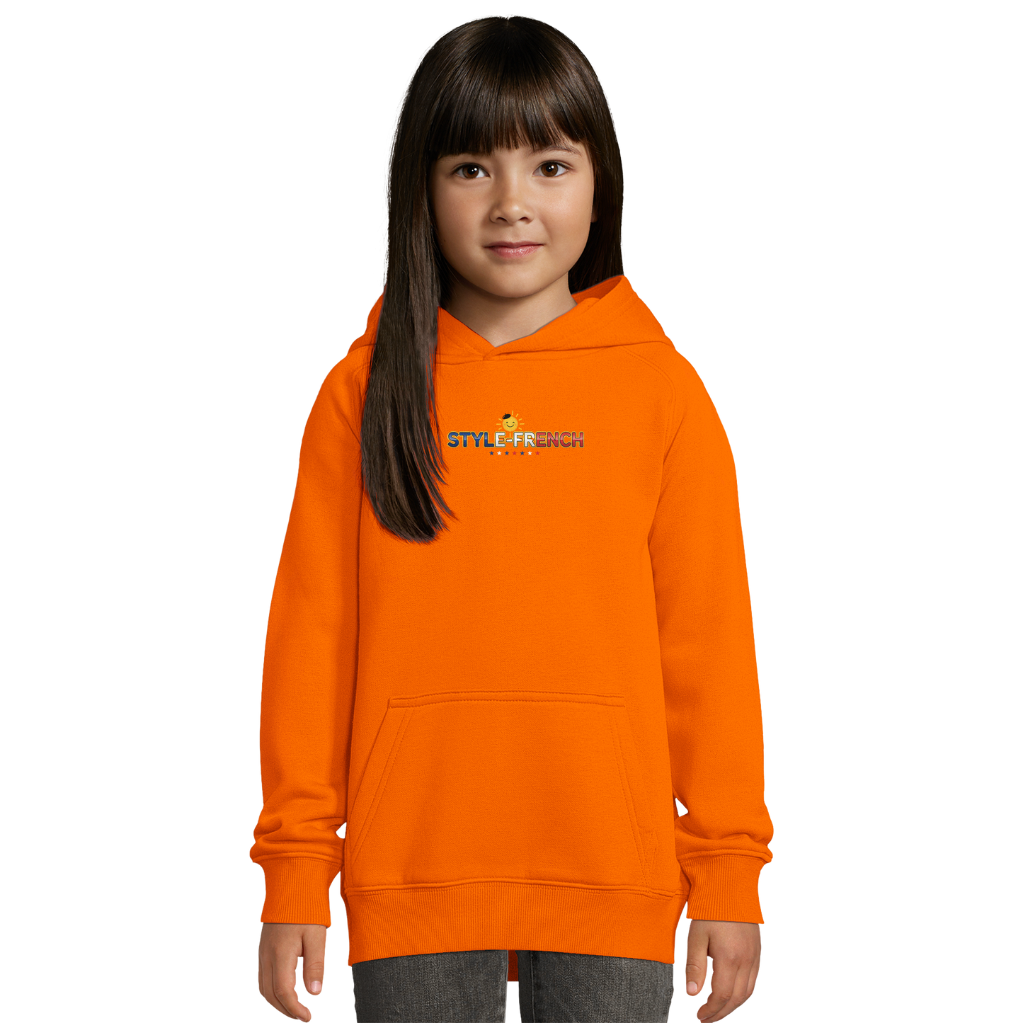 Mädchen-Kapuzenpullover französischer Stil "ma France je t'aime" bio | SOL'S Stellar Kids 03576