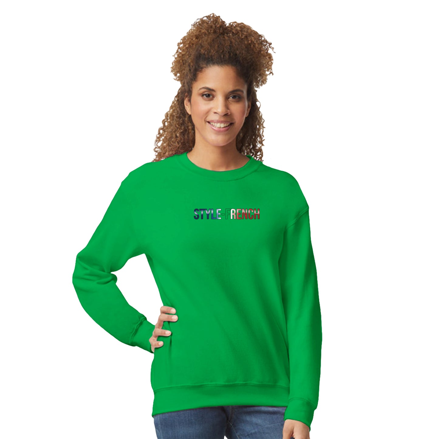 Women's Sweatshirt Goddess of France Style-French Classic Crewneck | Gildan® 18000