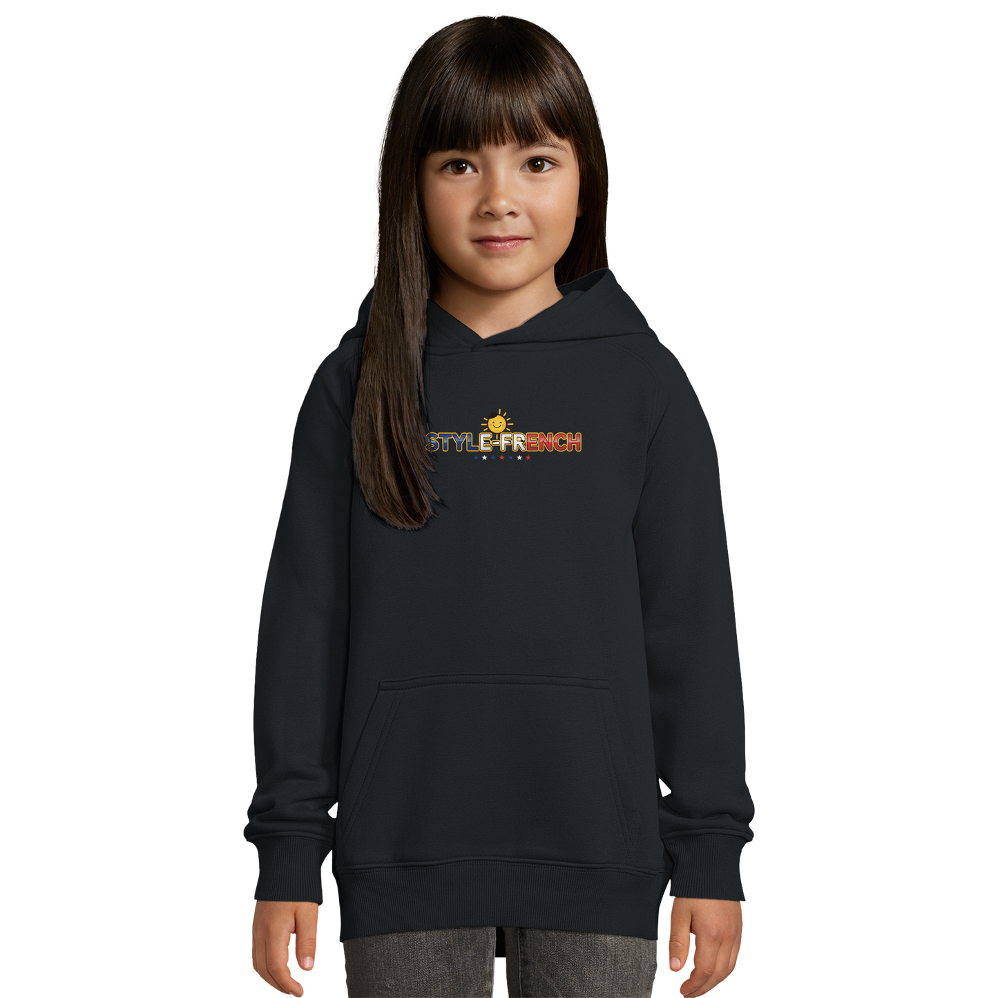 Kapuzenpullover Mädchen Französin mit großem Herzen Bio | SOL'S Stellar Kids 03576