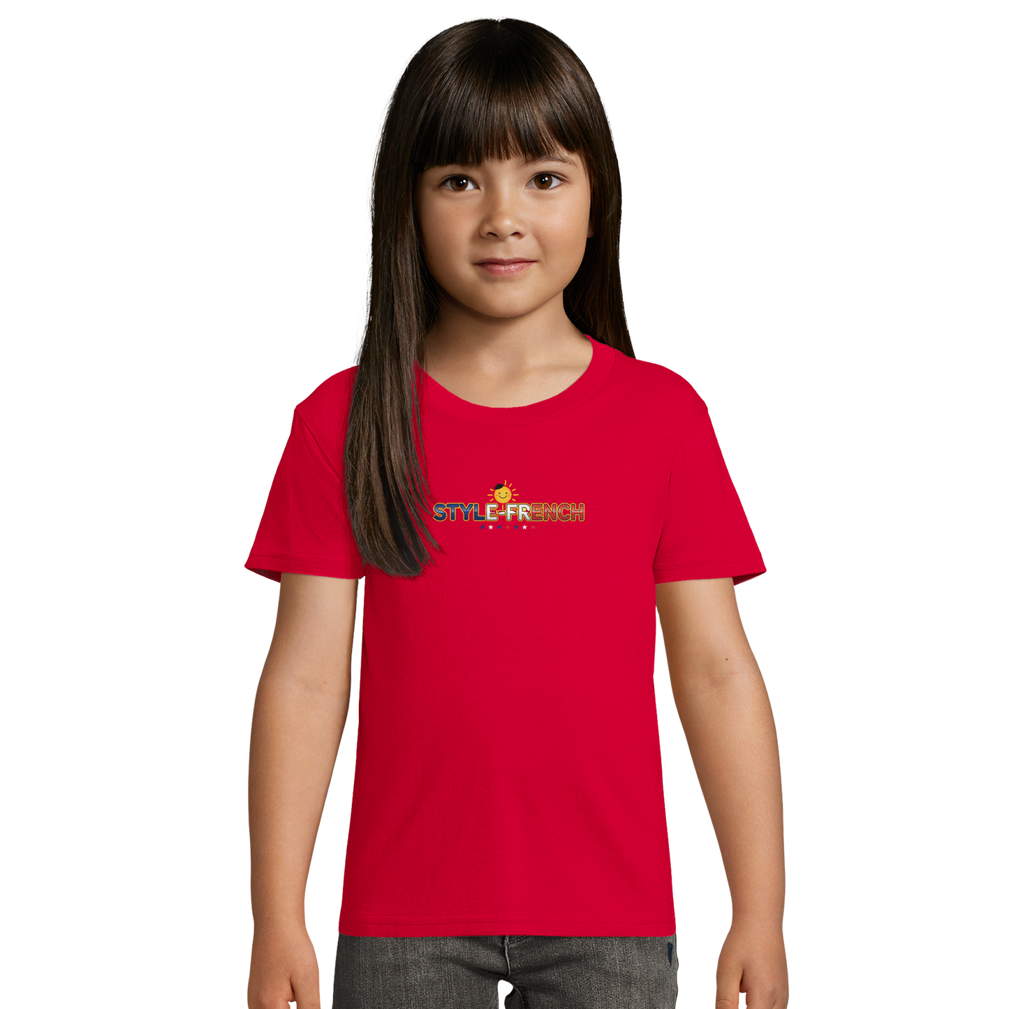 T-Shirt Mädchen „Kleines Genie aus Frankreich“ Bio | SOL'S Pioneer Kids 03578