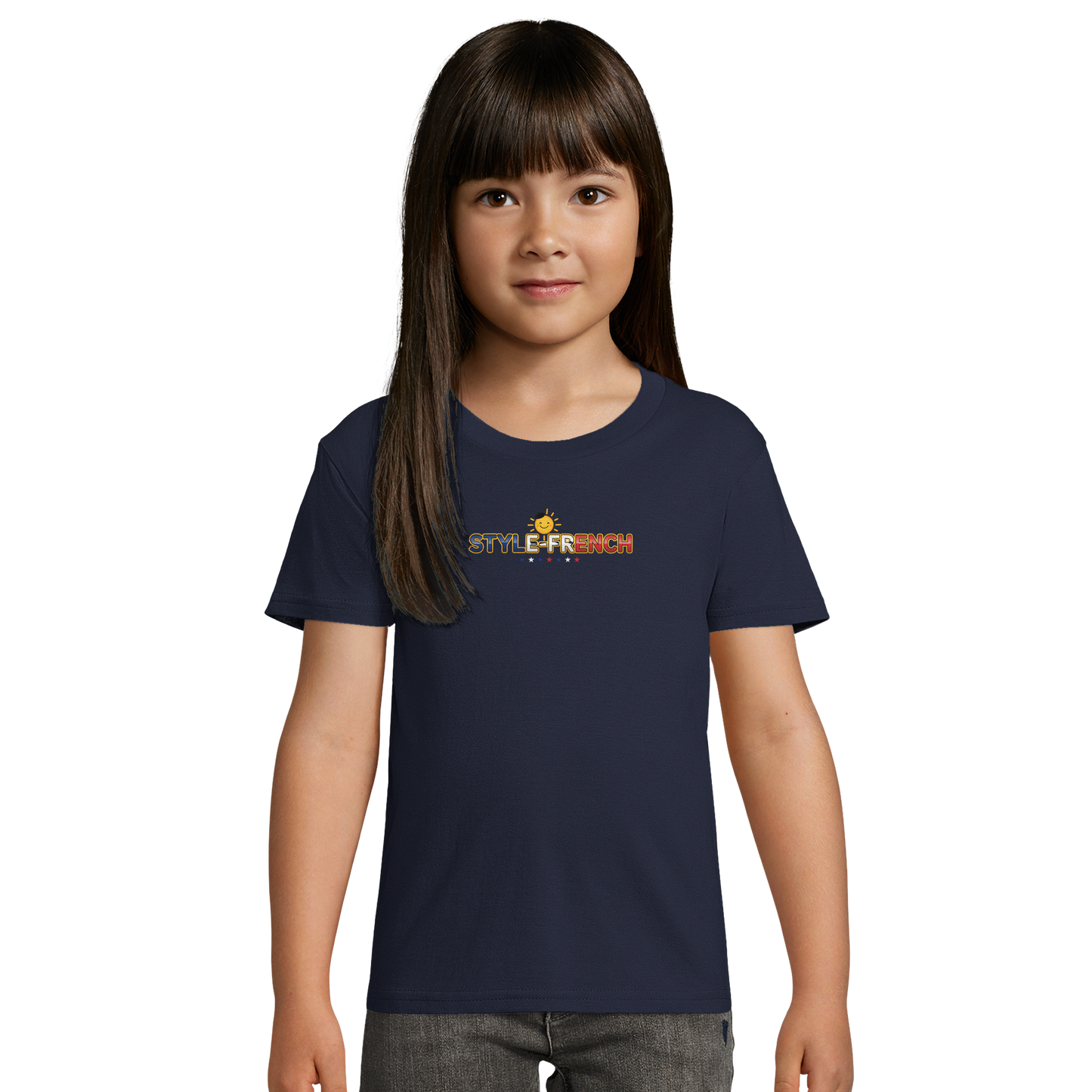 Organic Kids Fitted T-shirt Mädchen Style-Französisch "Ma France je t'aime" | SOL'S Pioneer Kids 03578