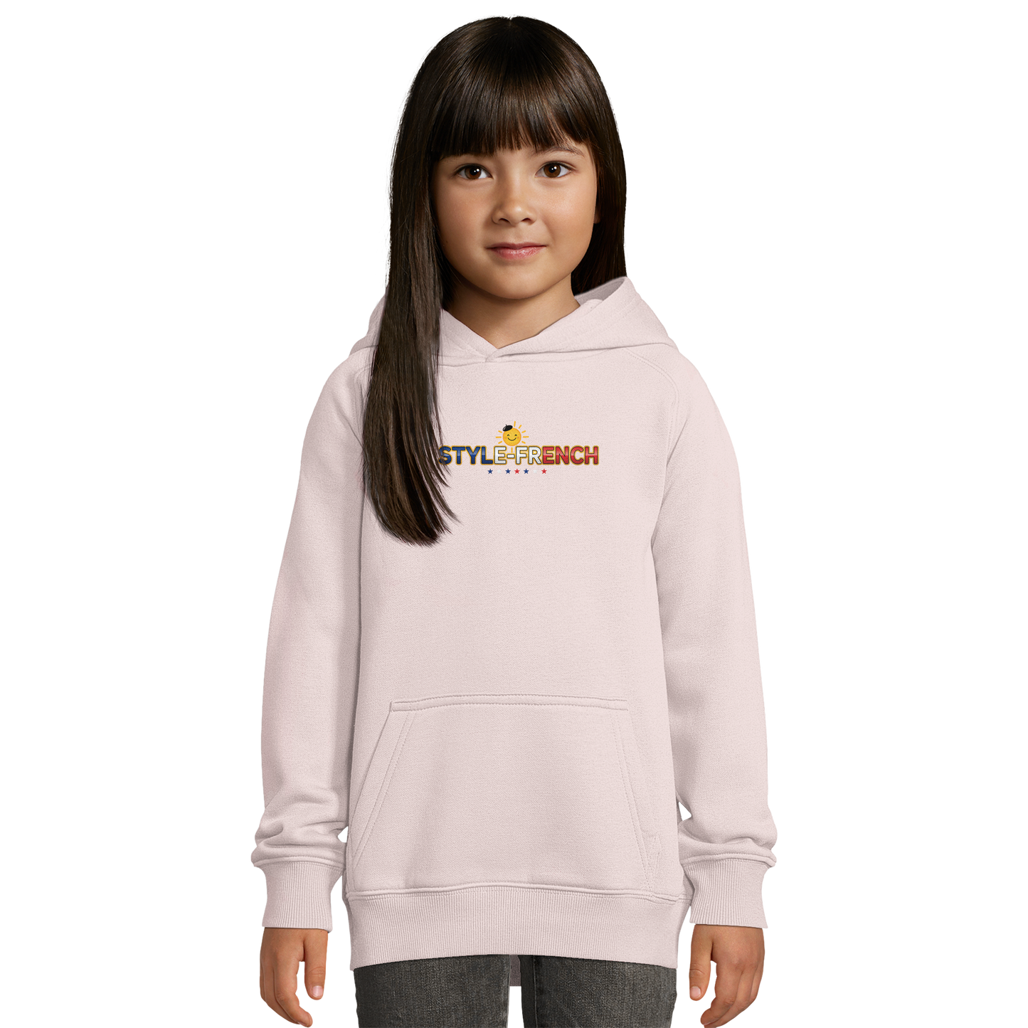 Kapuzenpullover Mädchen Französin mit großem Herzen Bio | SOL'S Stellar Kids 03576