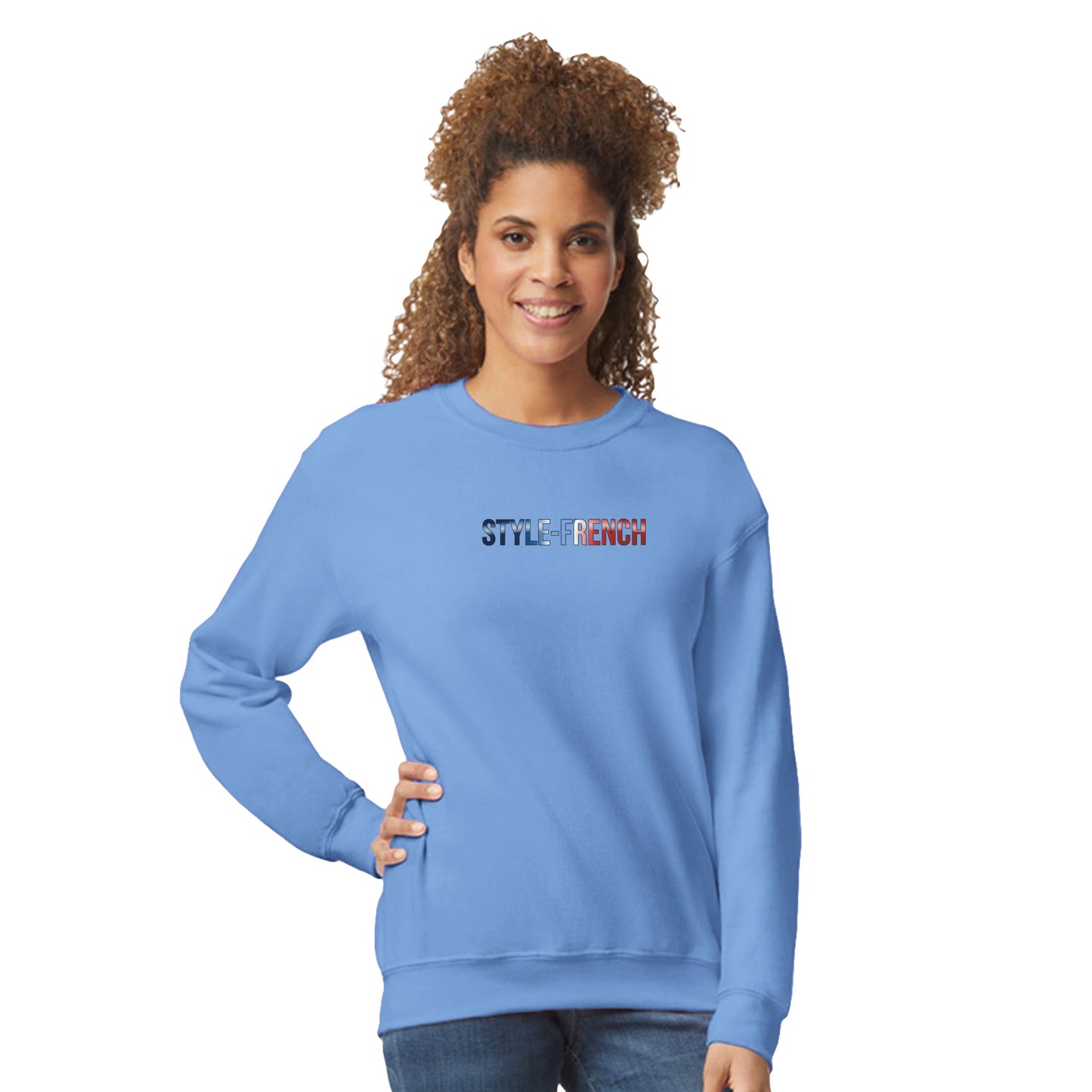 Women's Sweatshirt Goddess of France Style-French Classic Crewneck | Gildan® 18000