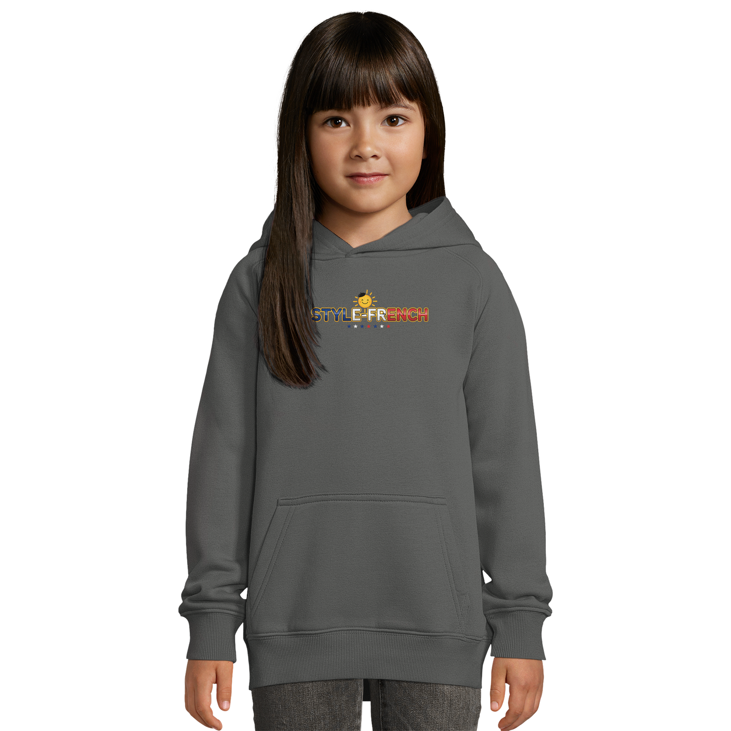 Mädchen-Kapuzenpullover "Kleines Genie aus Frankreich" Bio | SOL'S Stellar Kids 03576