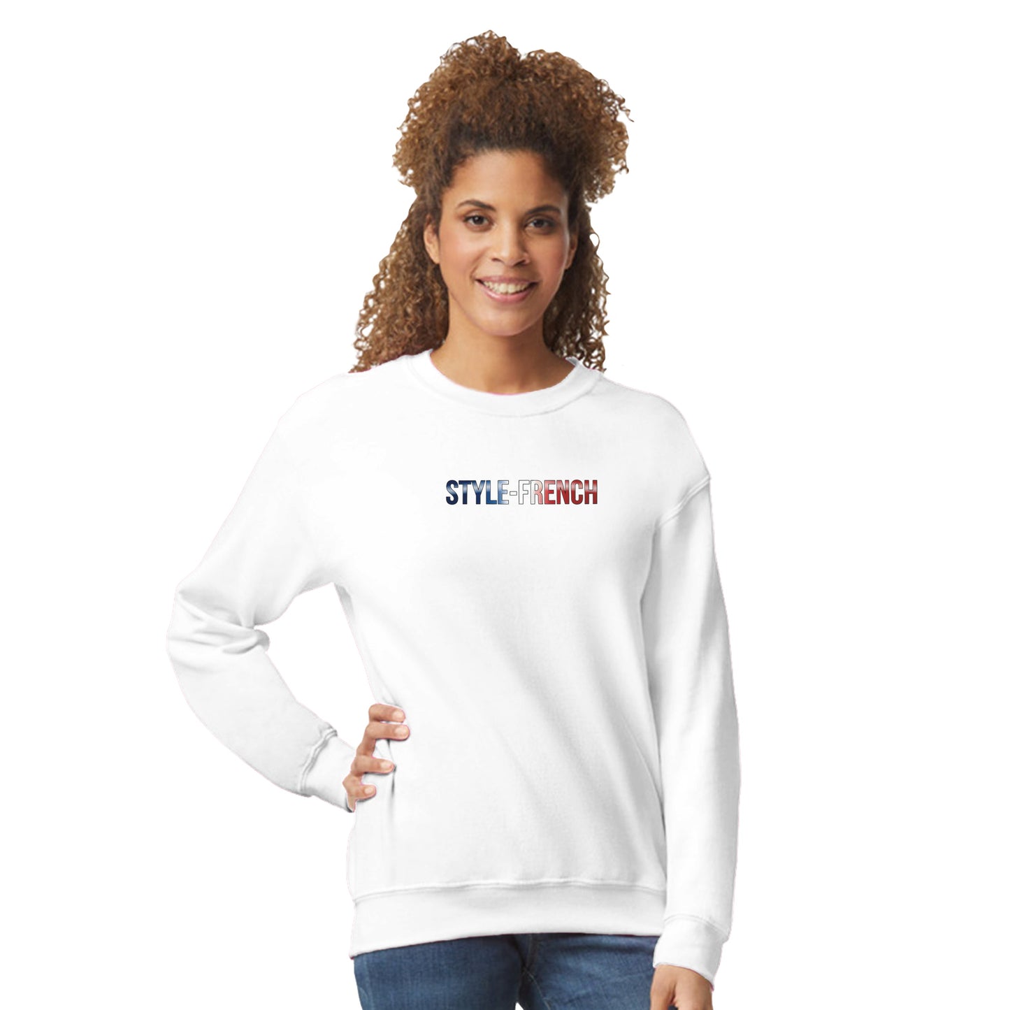 Women's Sweatshirt Goddess of France Style-French Classic Crewneck | Gildan® 18000