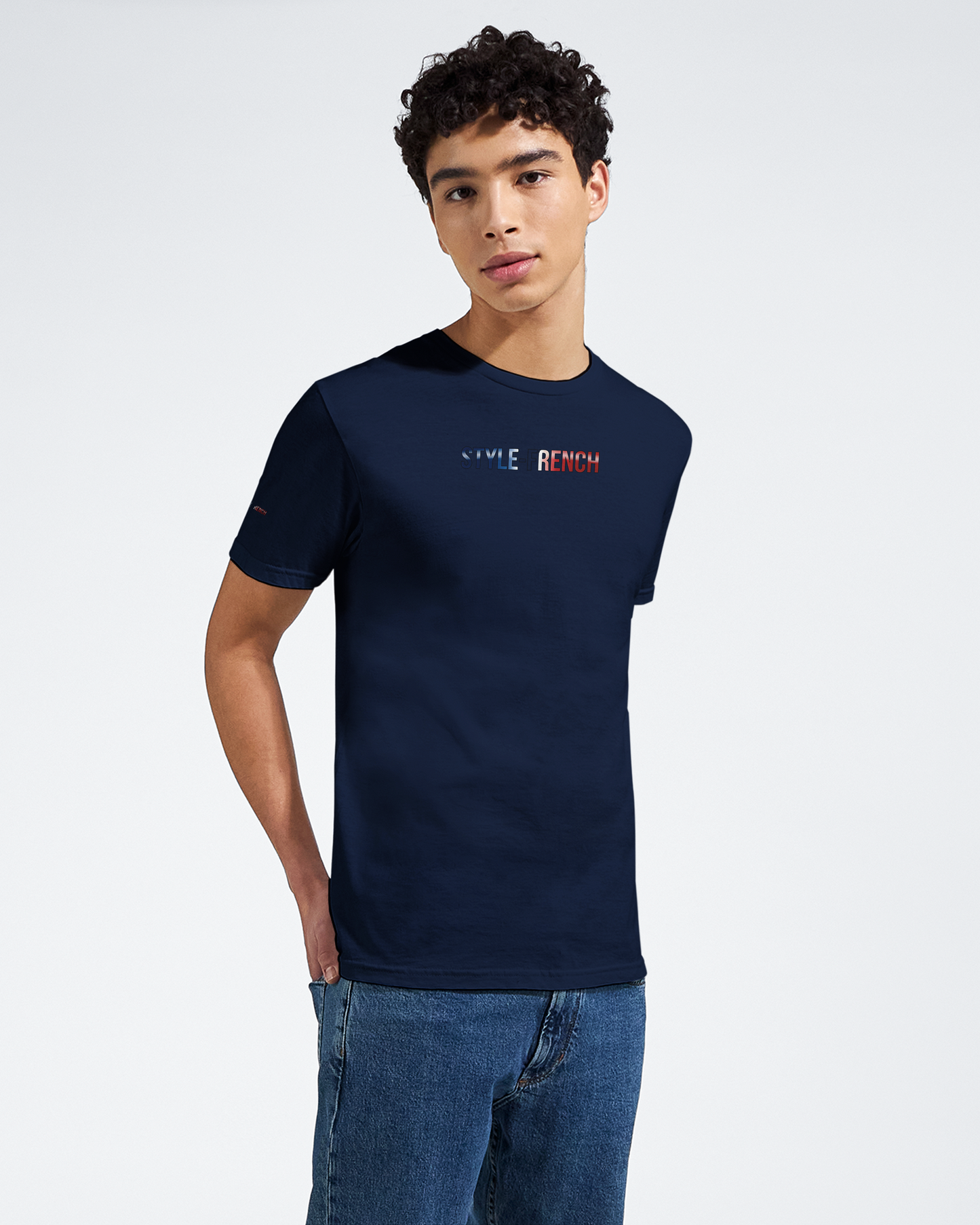 T-Shirt Herren Frankreich stolz klassischer Rundhalsausschnitt | Gildan® 64000