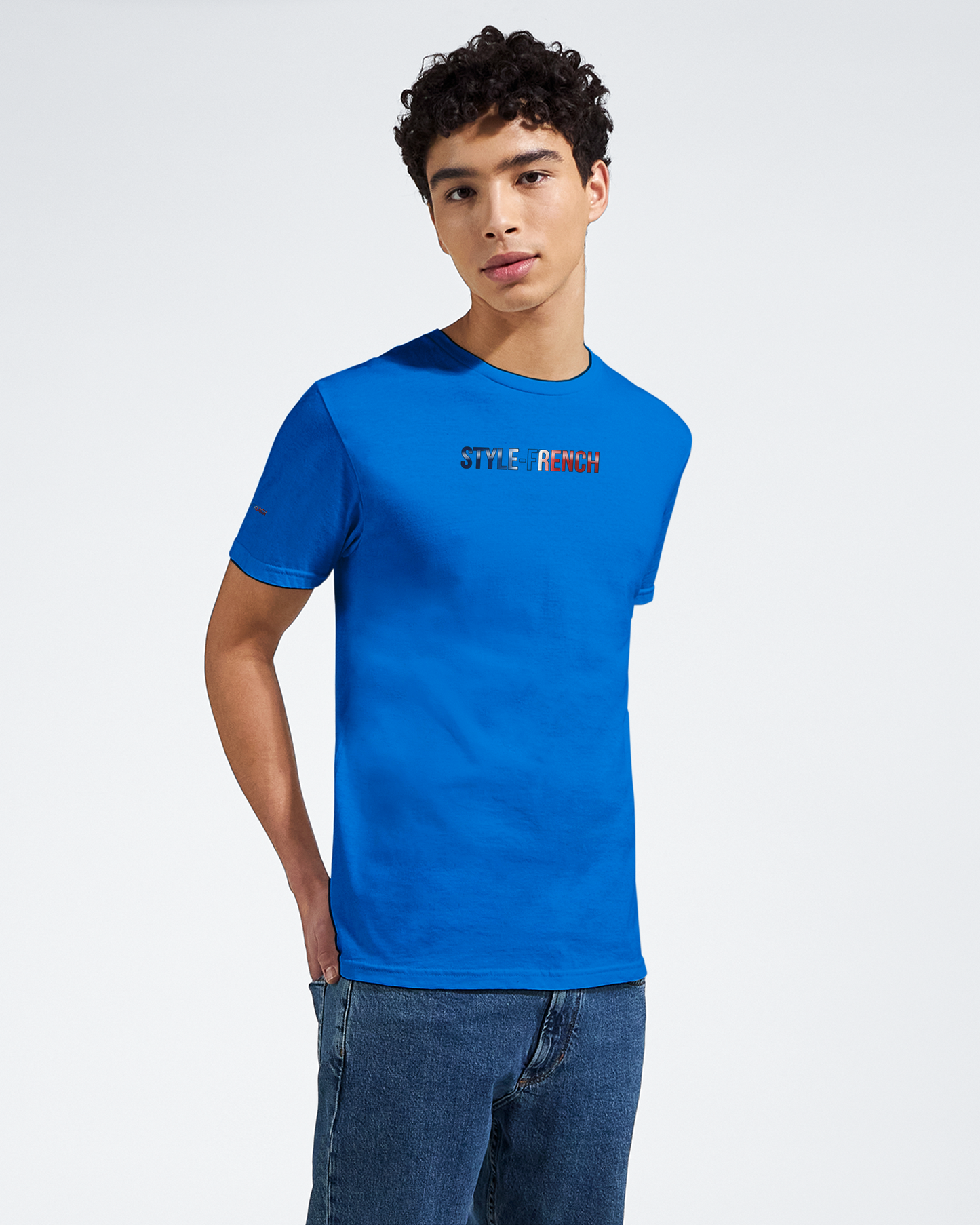 T-Shirt Herren Frankreich stolz klassischer Rundhalsausschnitt | Gildan® 64000