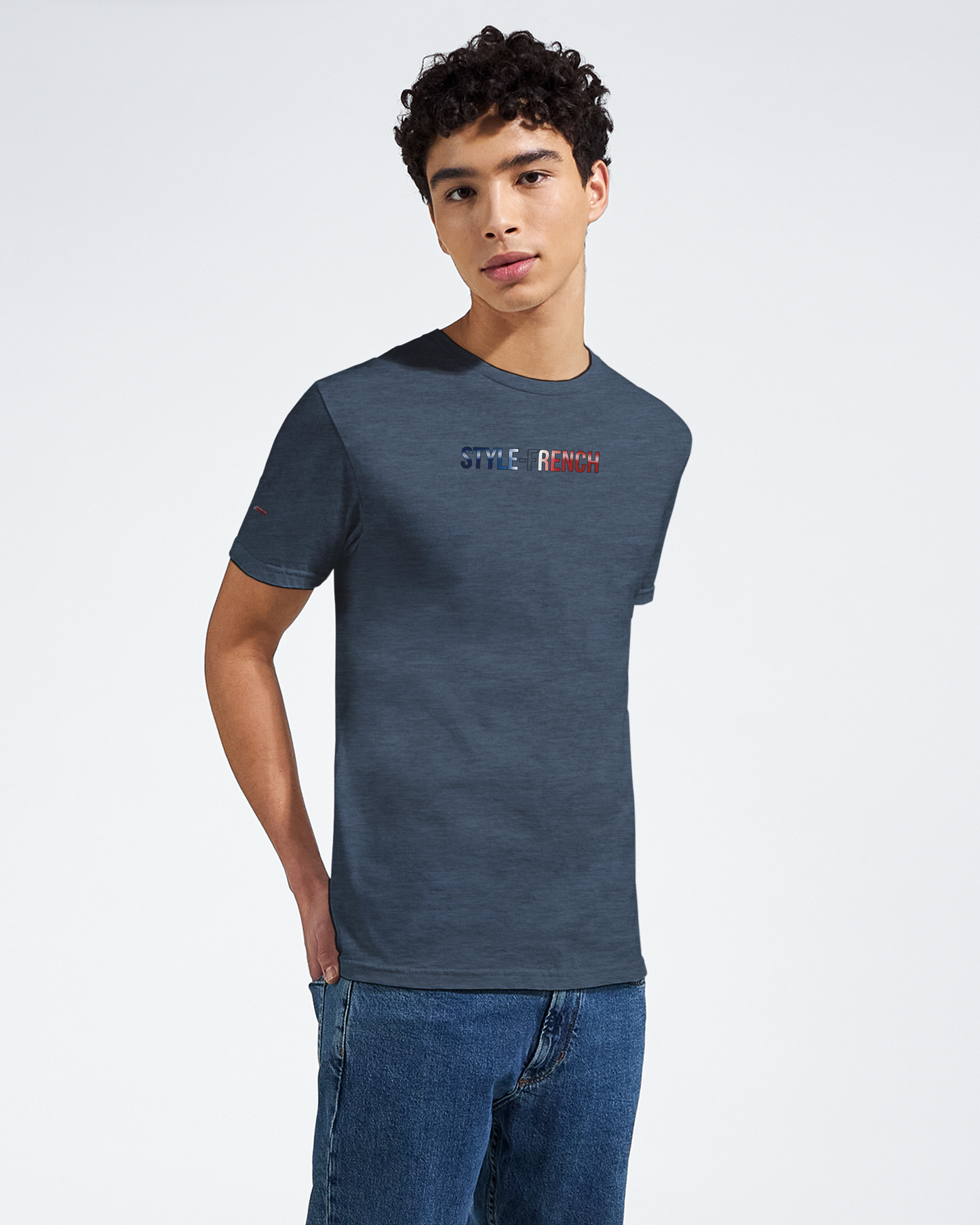 T-Shirt Herren Frankreich stolz klassischer Rundhalsausschnitt | Gildan® 64000