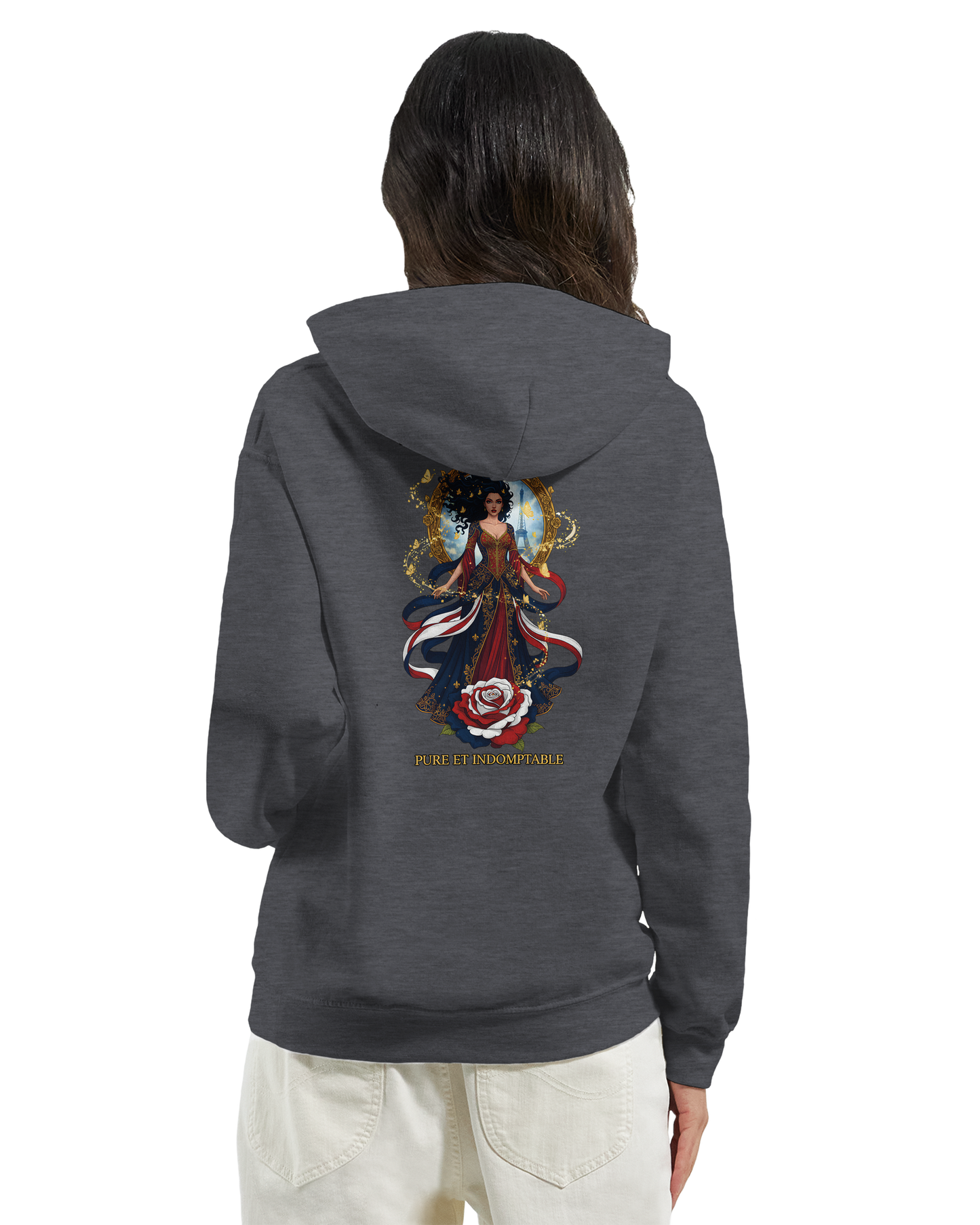 - Kapuzenpullover Damen French Style klassisch l'âme de France | Gildan® 18500
