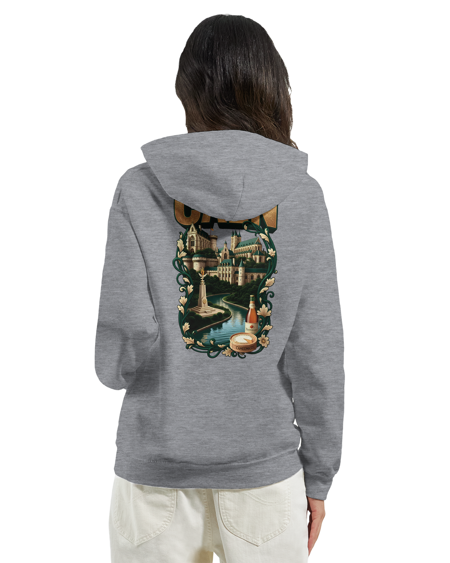 Kapuzenpullover "Caen, Stadt Frankreichs" Unisex Klassiker | Gildan® 18500