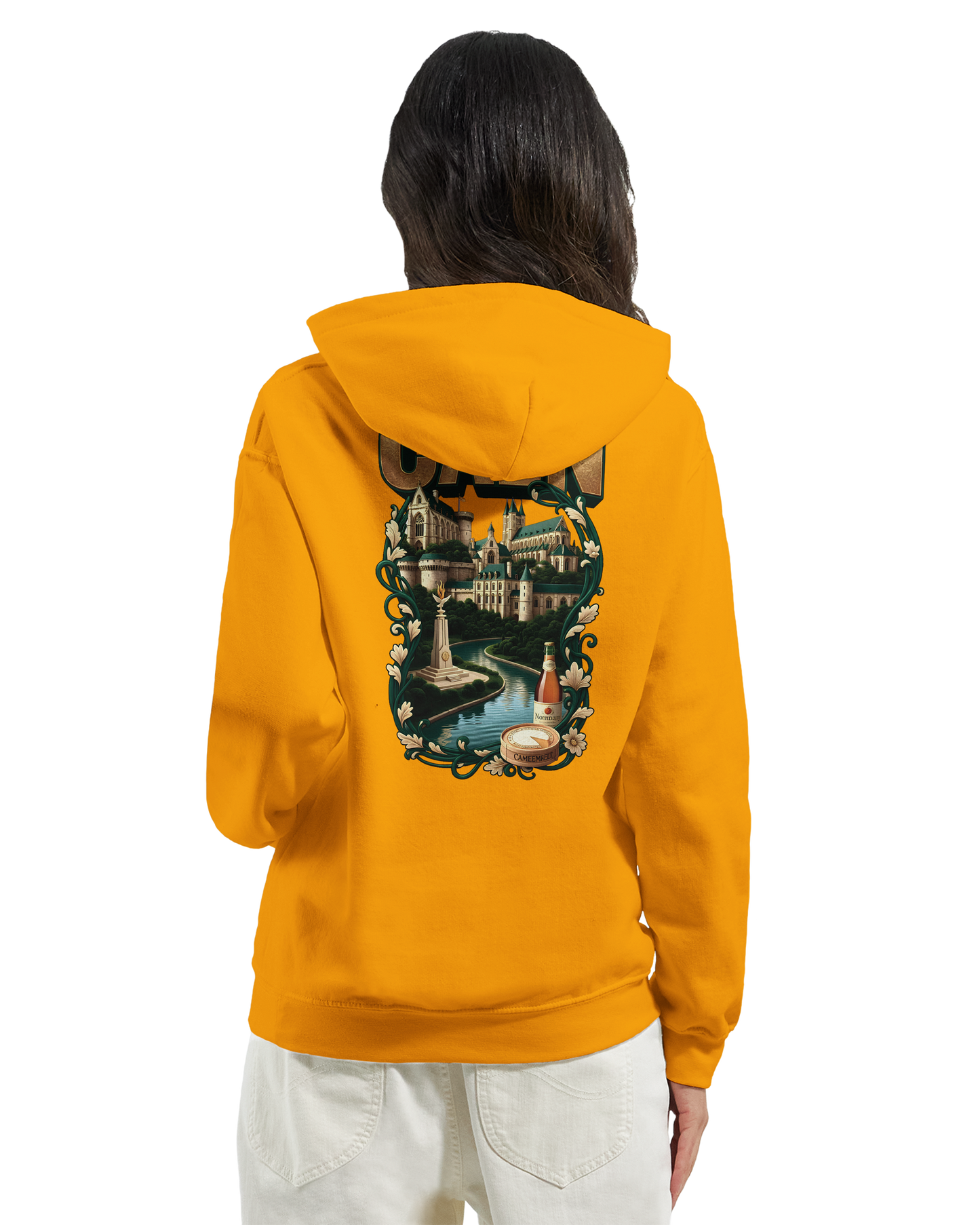 Kapuzenpullover "Caen, Stadt Frankreichs" Unisex Klassiker | Gildan® 18500