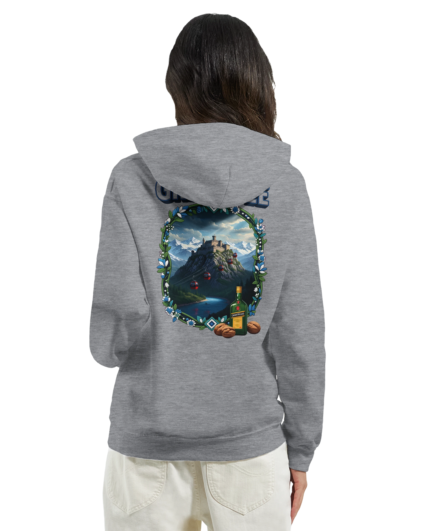 Kapuzenpullover Grenoble Stadt in Frankreich Unisex Classic | Gildan® 18500