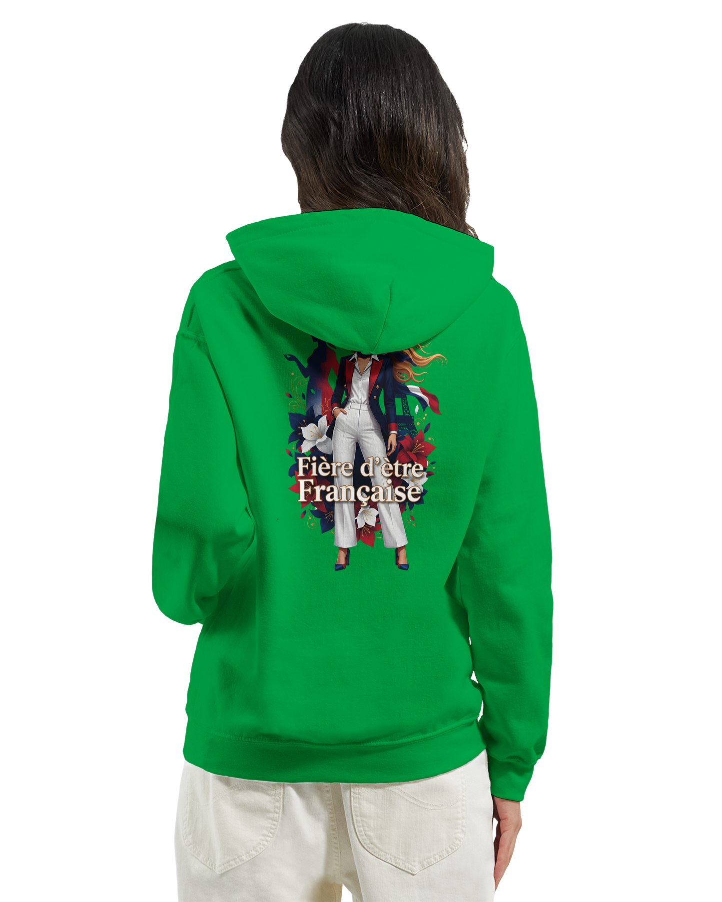 Sweat à capuche fière d'être française   – Doux, chaud et confortable pour l'hiver