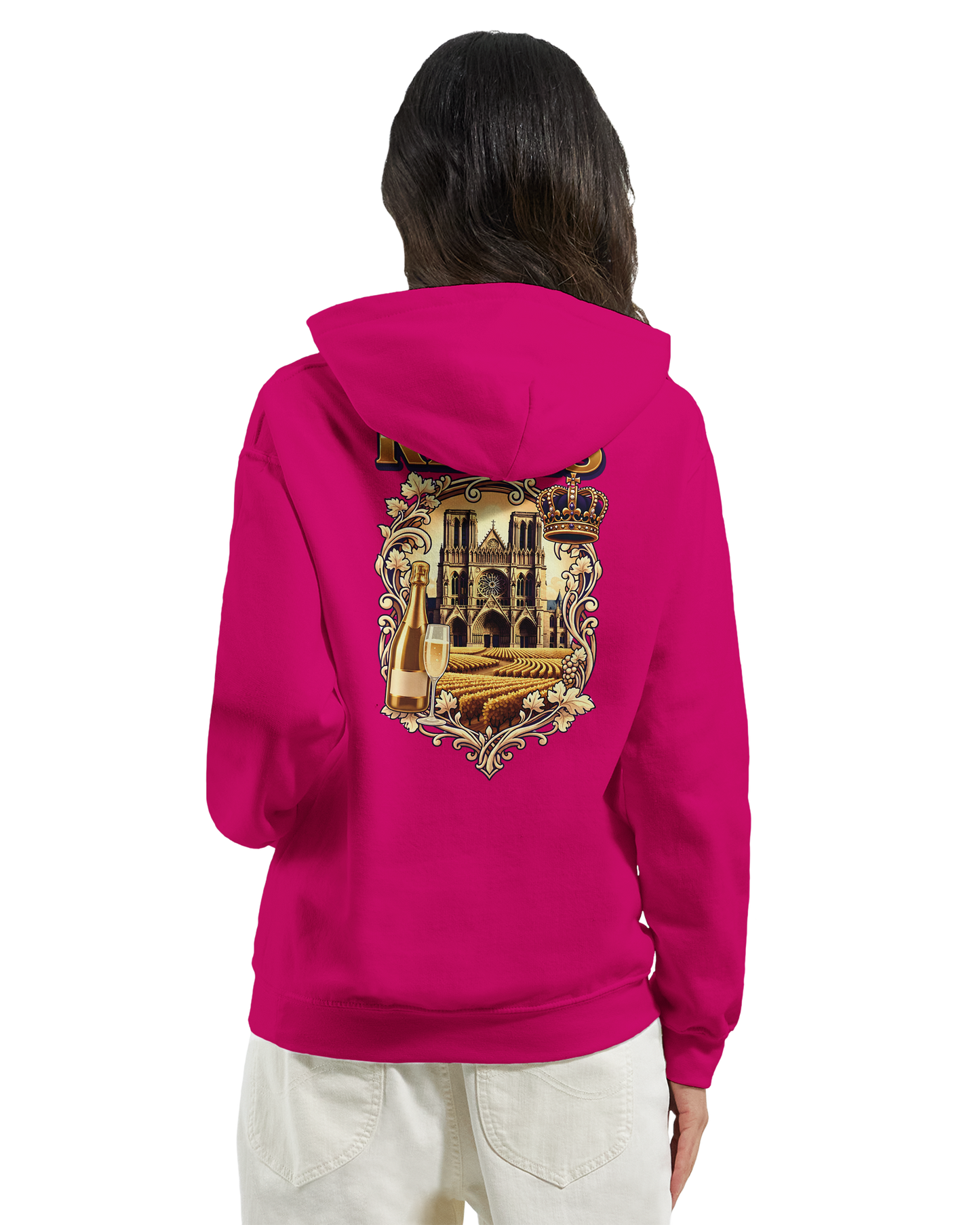 Sweat à capuche Reims – Hoodie unisexe classique style ville de France