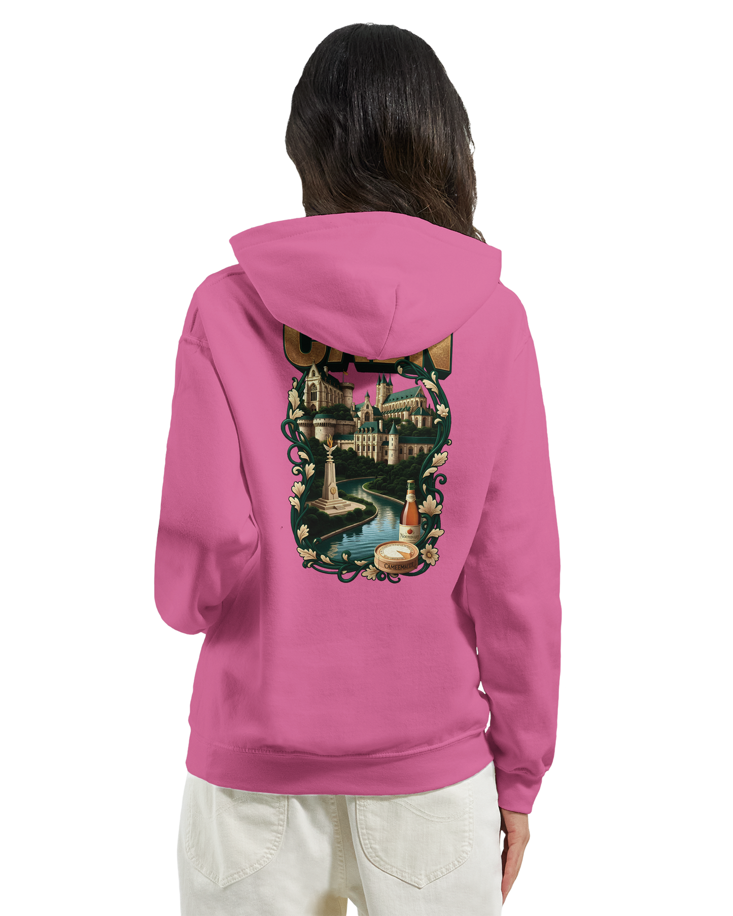 Kapuzenpullover "Caen, Stadt Frankreichs" Unisex Klassiker | Gildan® 18500