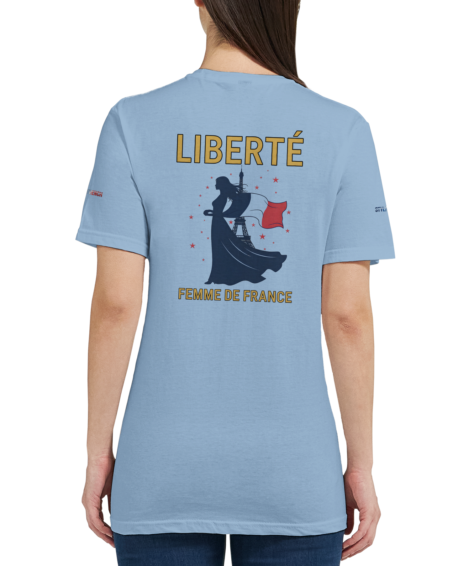 T-Shirt Freiheit Damen französischer Stil klassischer Rundhalsausschnitt | Gildan® 64000L
