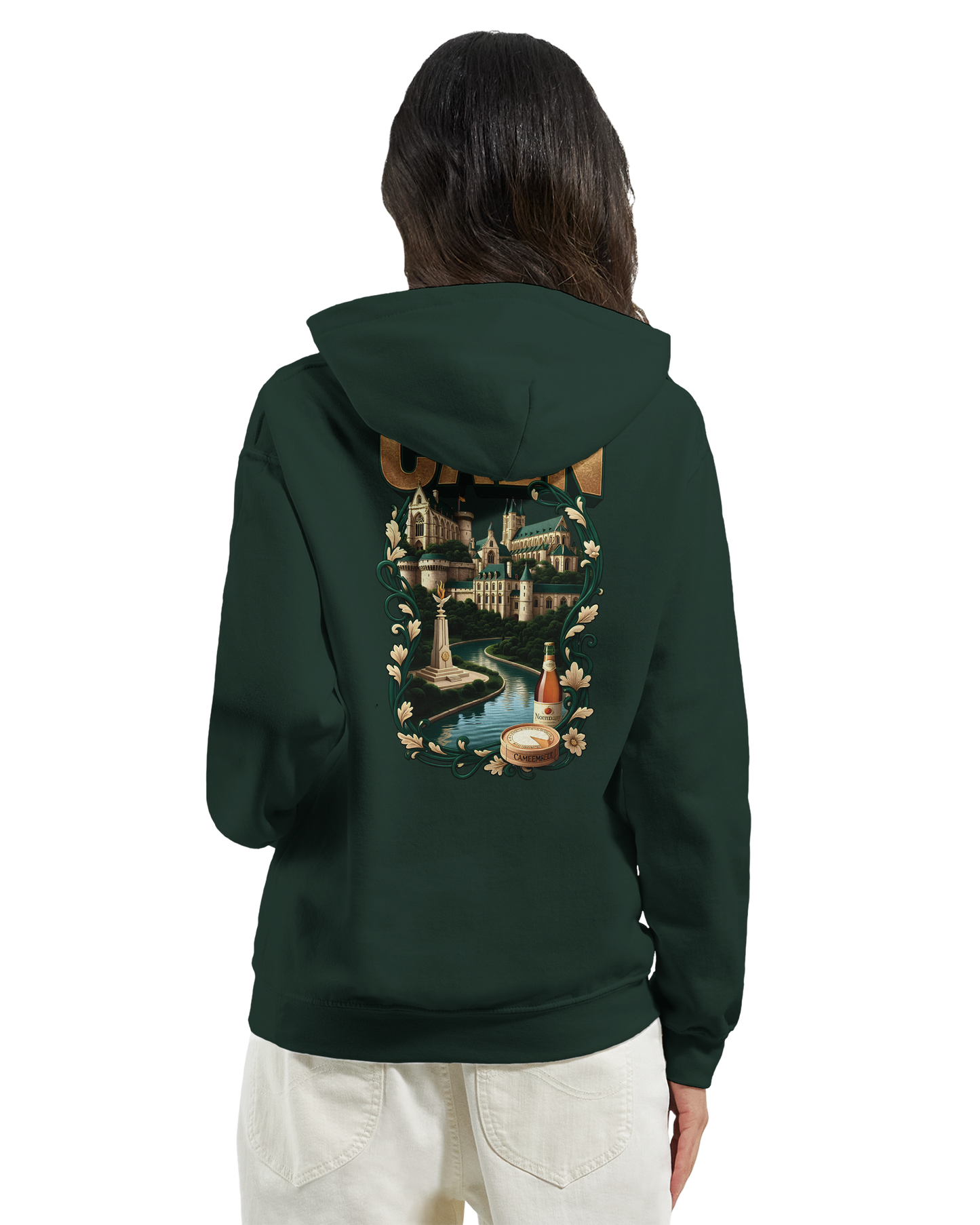 Kapuzenpullover "Caen, Stadt Frankreichs" Unisex Klassiker | Gildan® 18500