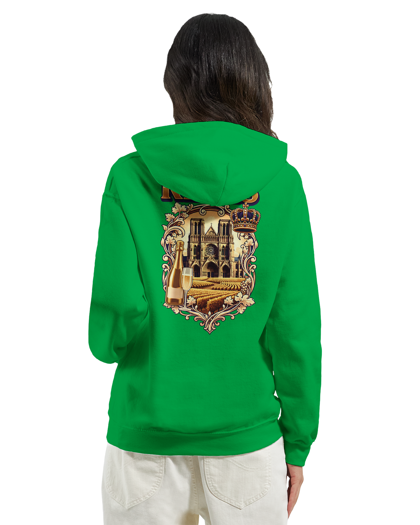 Sweat à capuche Reims – Hoodie unisexe classique style ville de France