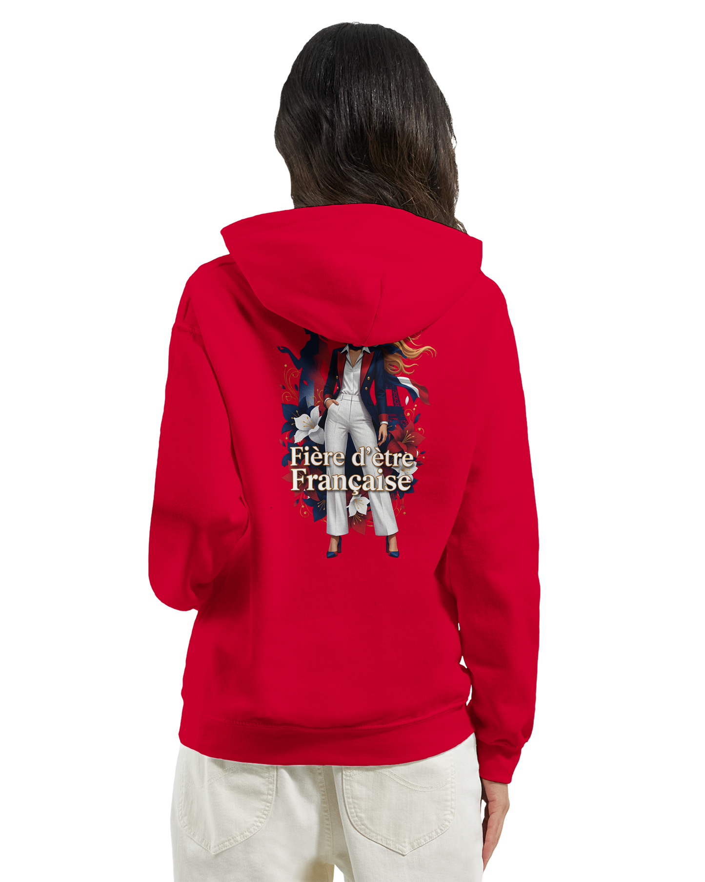 Sweat à capuche fière d'être française   – Doux, chaud et confortable pour l'hiver