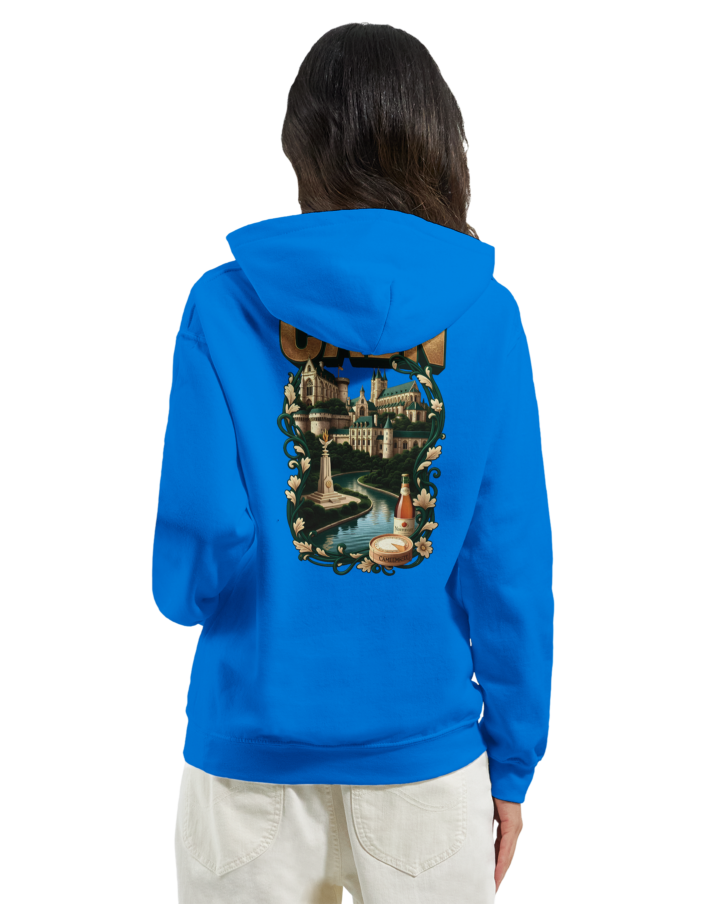 Kapuzenpullover "Caen, Stadt Frankreichs" Unisex Klassiker | Gildan® 18500