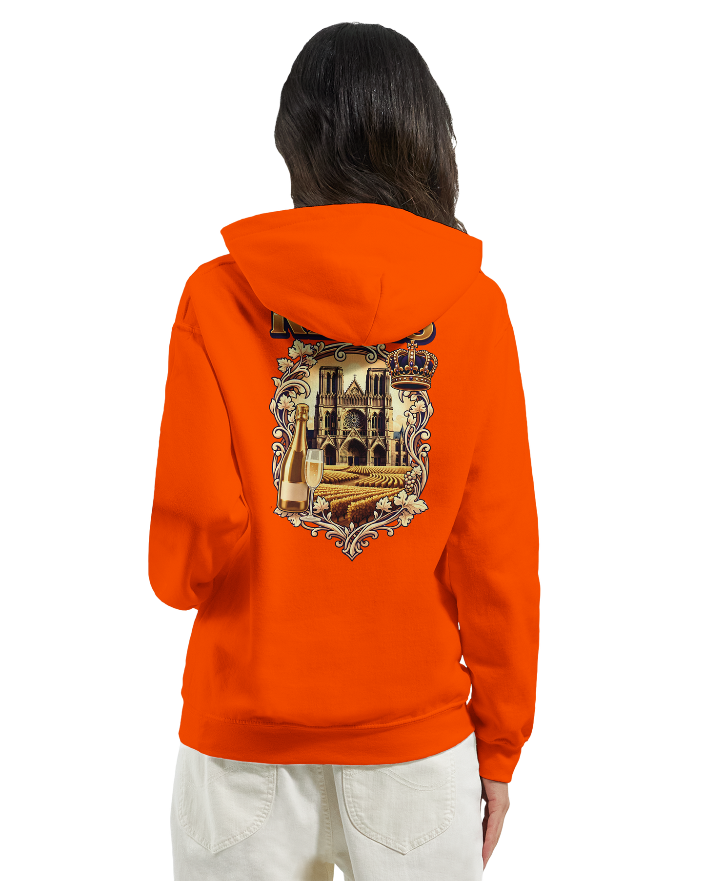 Sweat à capuche Reims – Hoodie unisexe classique style ville de France
