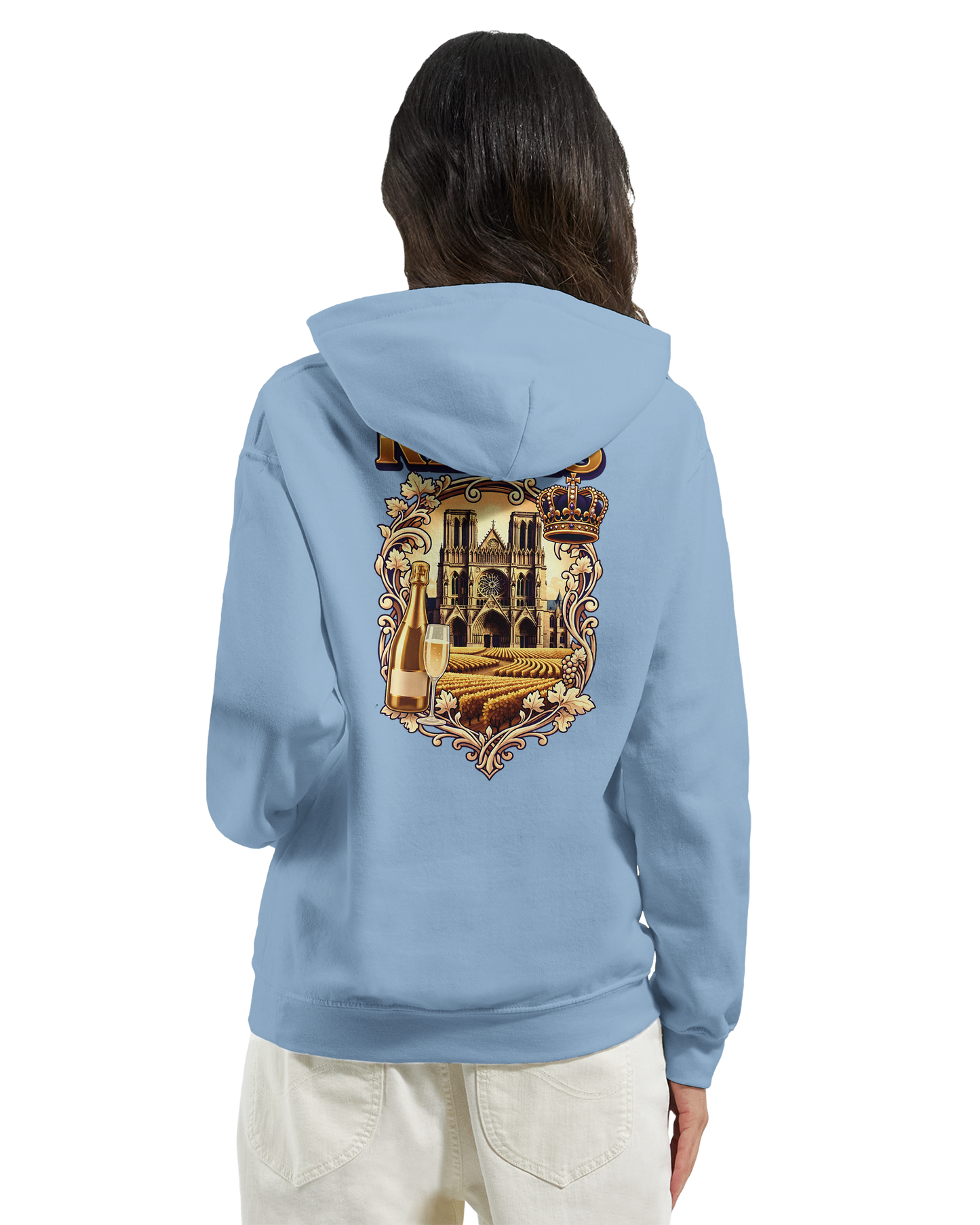 Sweat à capuche Reims – Hoodie unisexe classique style ville de France