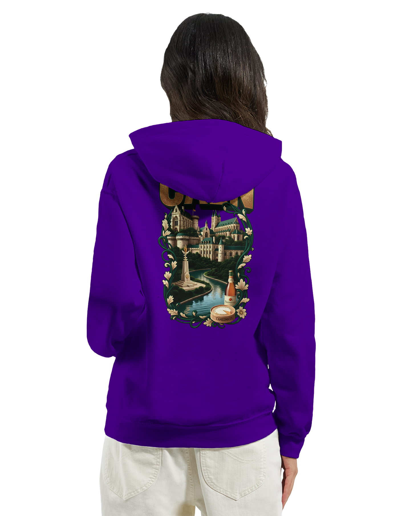 Kapuzenpullover "Caen, Stadt Frankreichs" Unisex Klassiker | Gildan® 18500