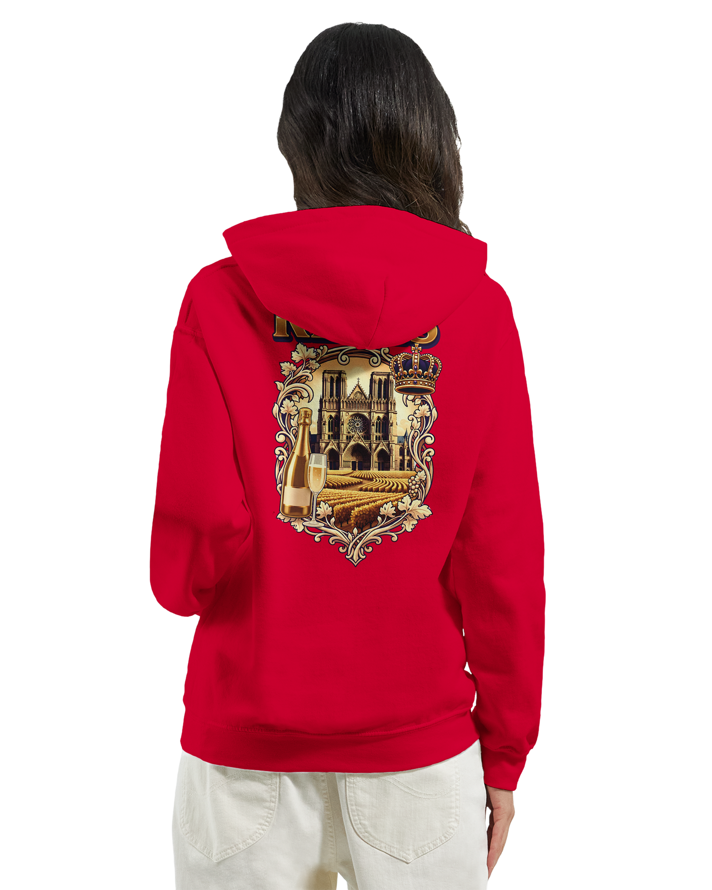 Sweat à capuche Reims – Hoodie unisexe classique style ville de France