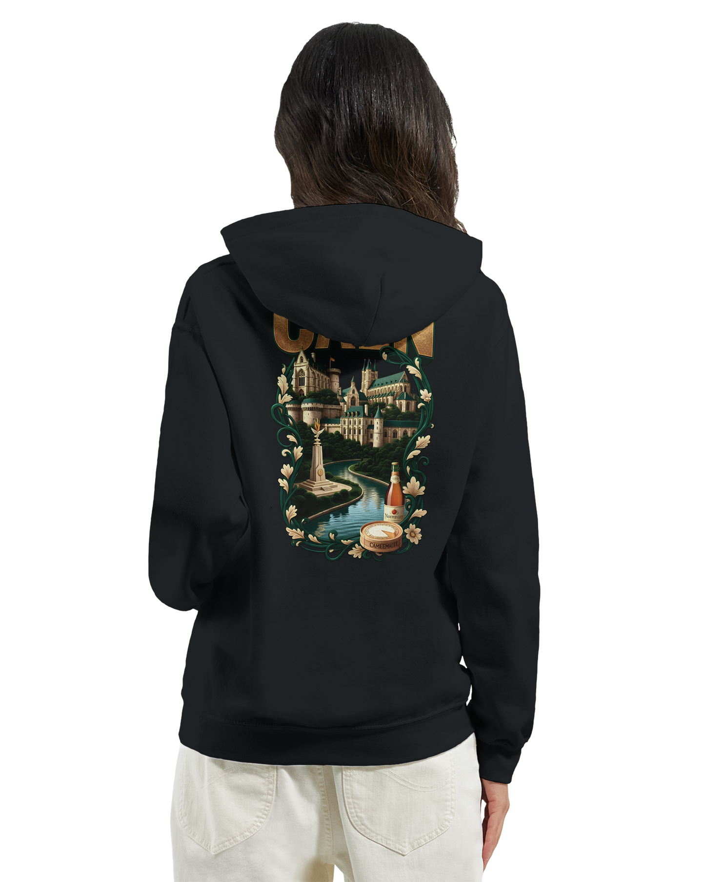 Kapuzenpullover "Caen, Stadt Frankreichs" Unisex Klassiker | Gildan® 18500