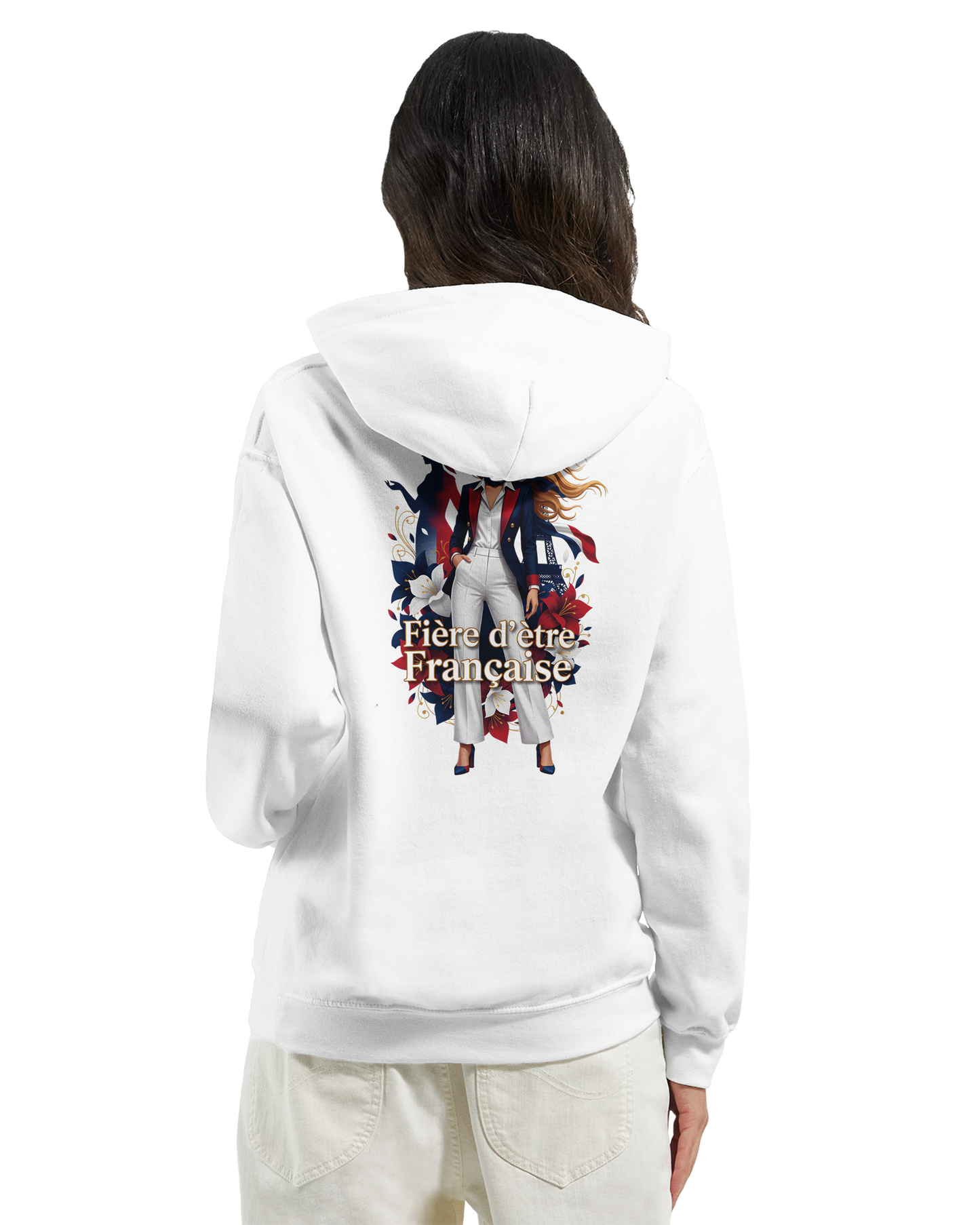 Sweat à capuche fière d'être française   – Doux, chaud et confortable pour l'hiver