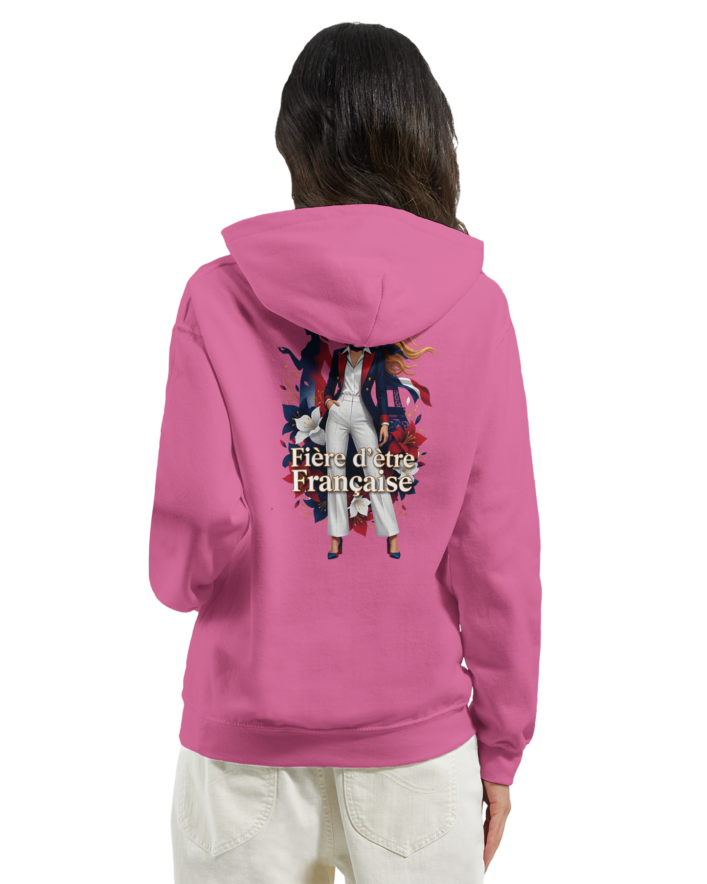 Sweat à capuche fière d'être française   – Doux, chaud et confortable pour l'hiver