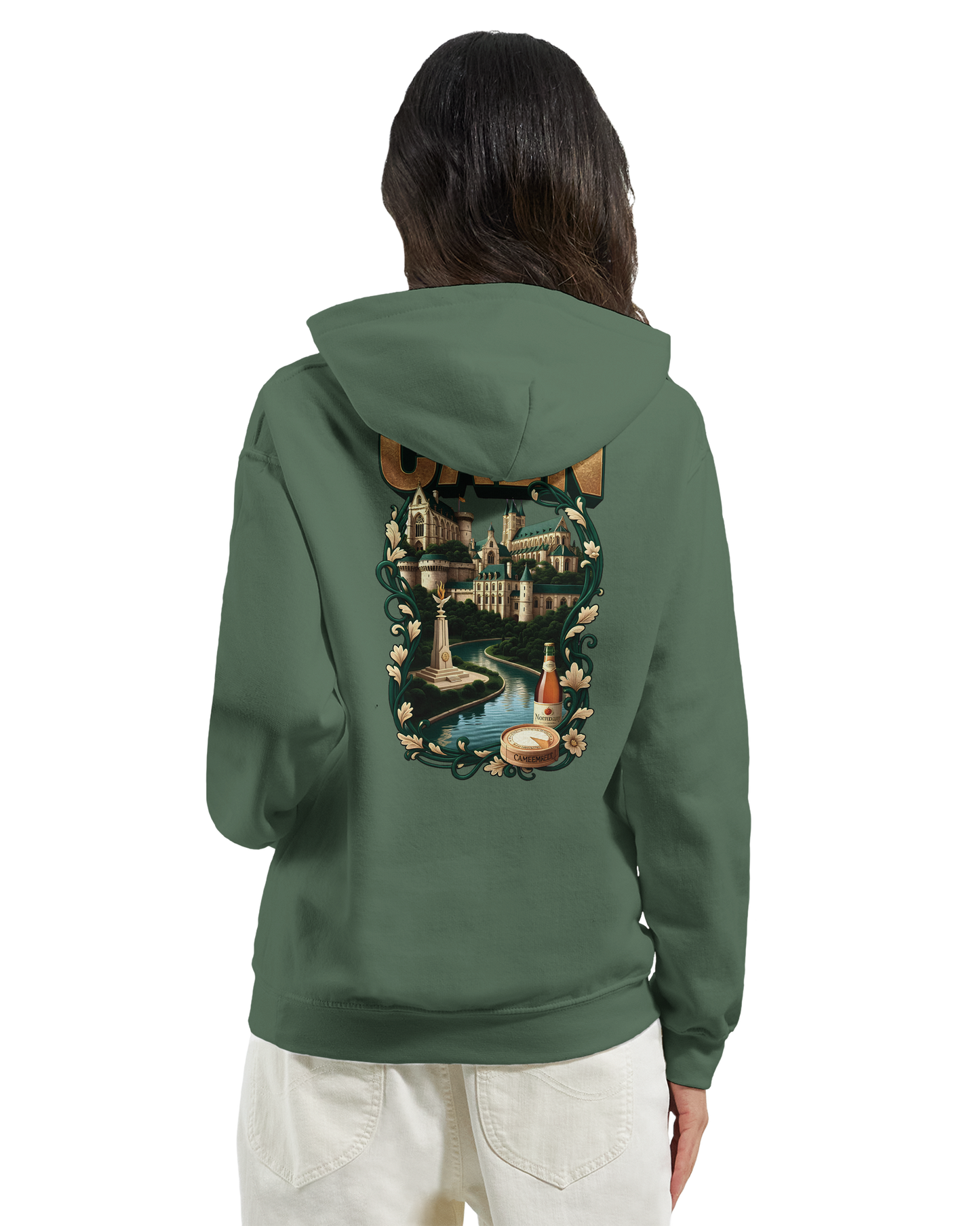 Kapuzenpullover "Caen, Stadt Frankreichs" Unisex Klassiker | Gildan® 18500