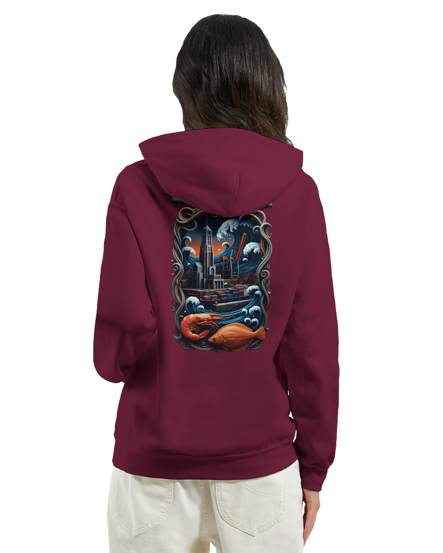 Sweat à capuche unisexe Le Havre