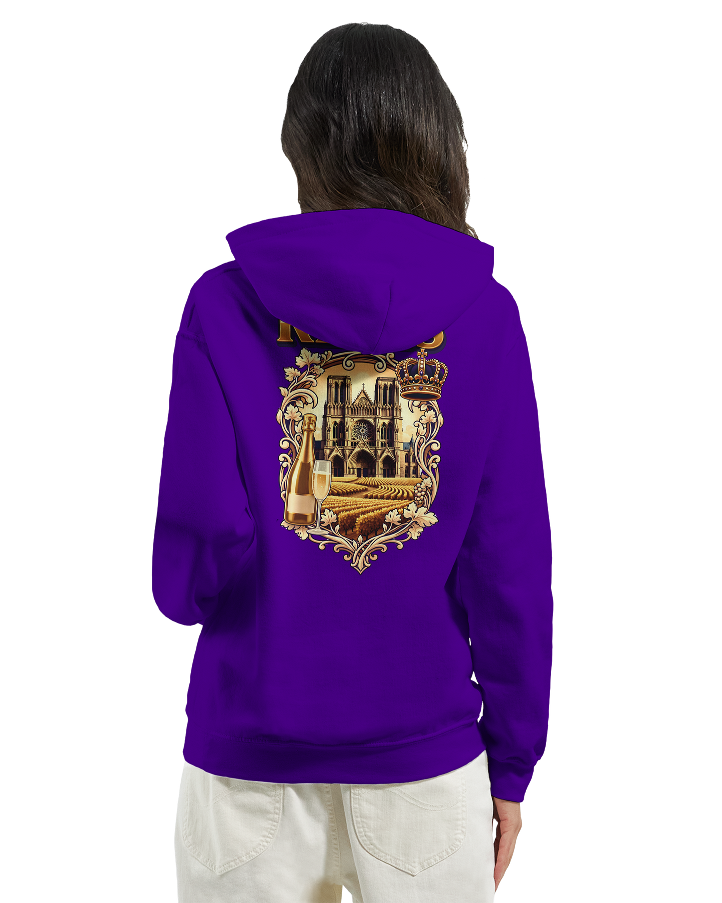 Sweat à capuche Reims – Hoodie unisexe classique style ville de France
