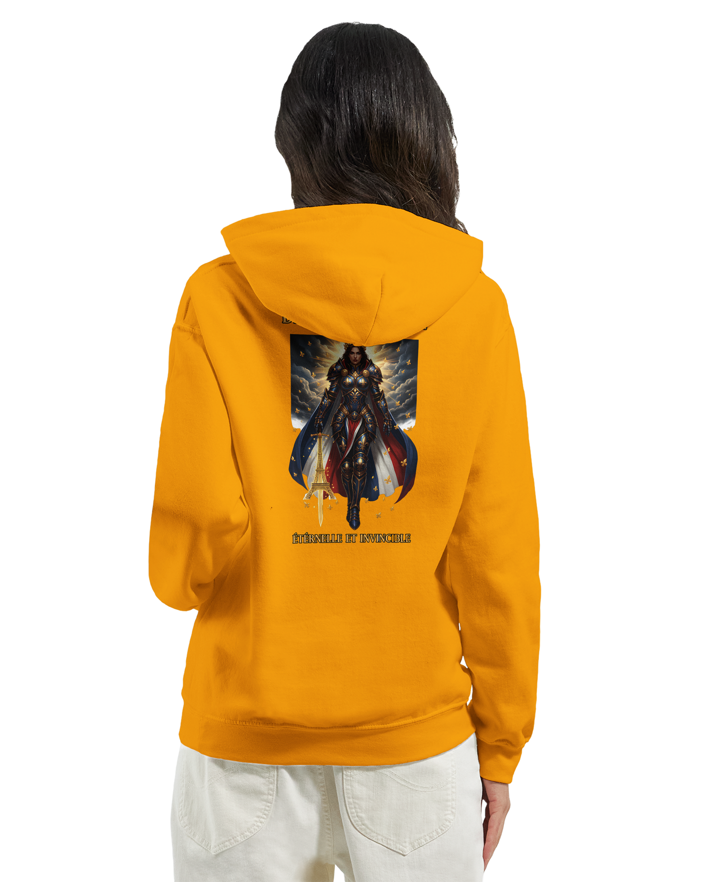 Damen-Kapuzenpullover „French Goddess“ im klassischen French-Stil | Gildan® 18500