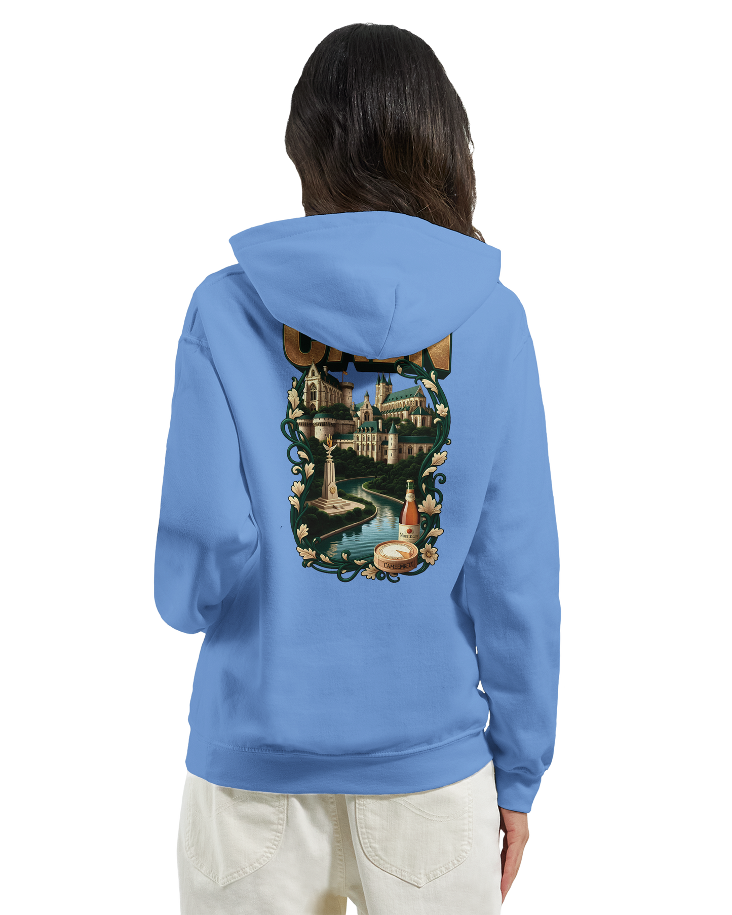 Kapuzenpullover "Caen, Stadt Frankreichs" Unisex Klassiker | Gildan® 18500