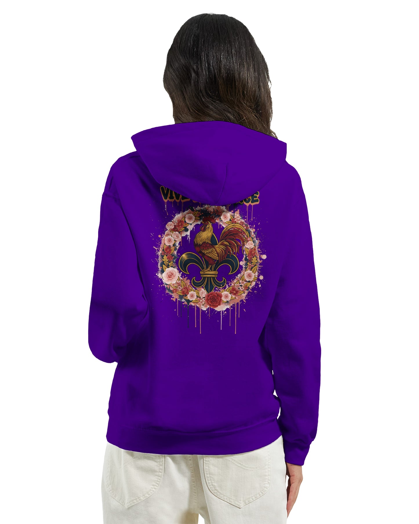Kapuzenpullover Es lebe Frankreich klassischer Stil für Damen | Gildan® 18500