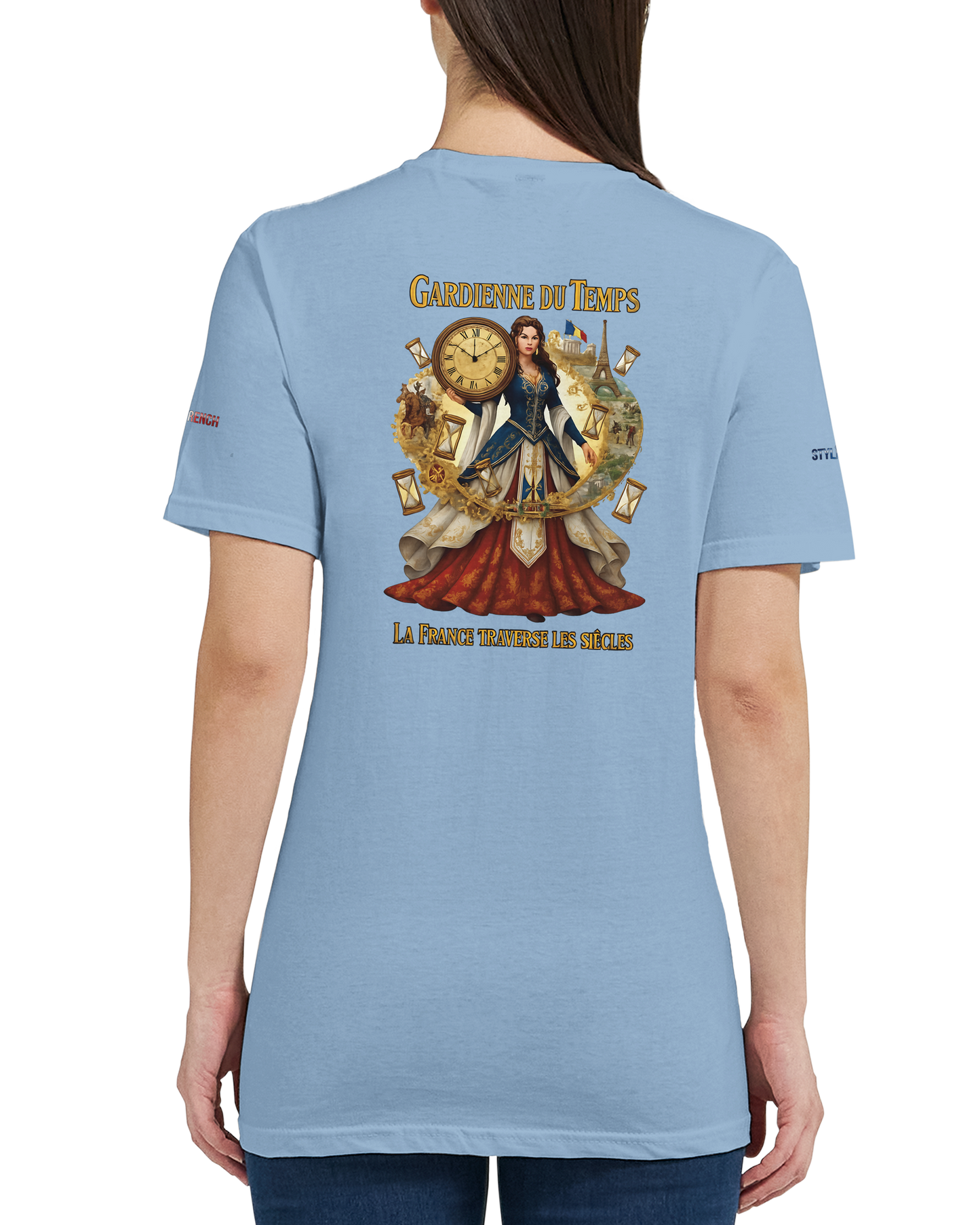 T-Shirt Femme Gardienne du Temps – Coton Premium Coupe Semi-Ajustée