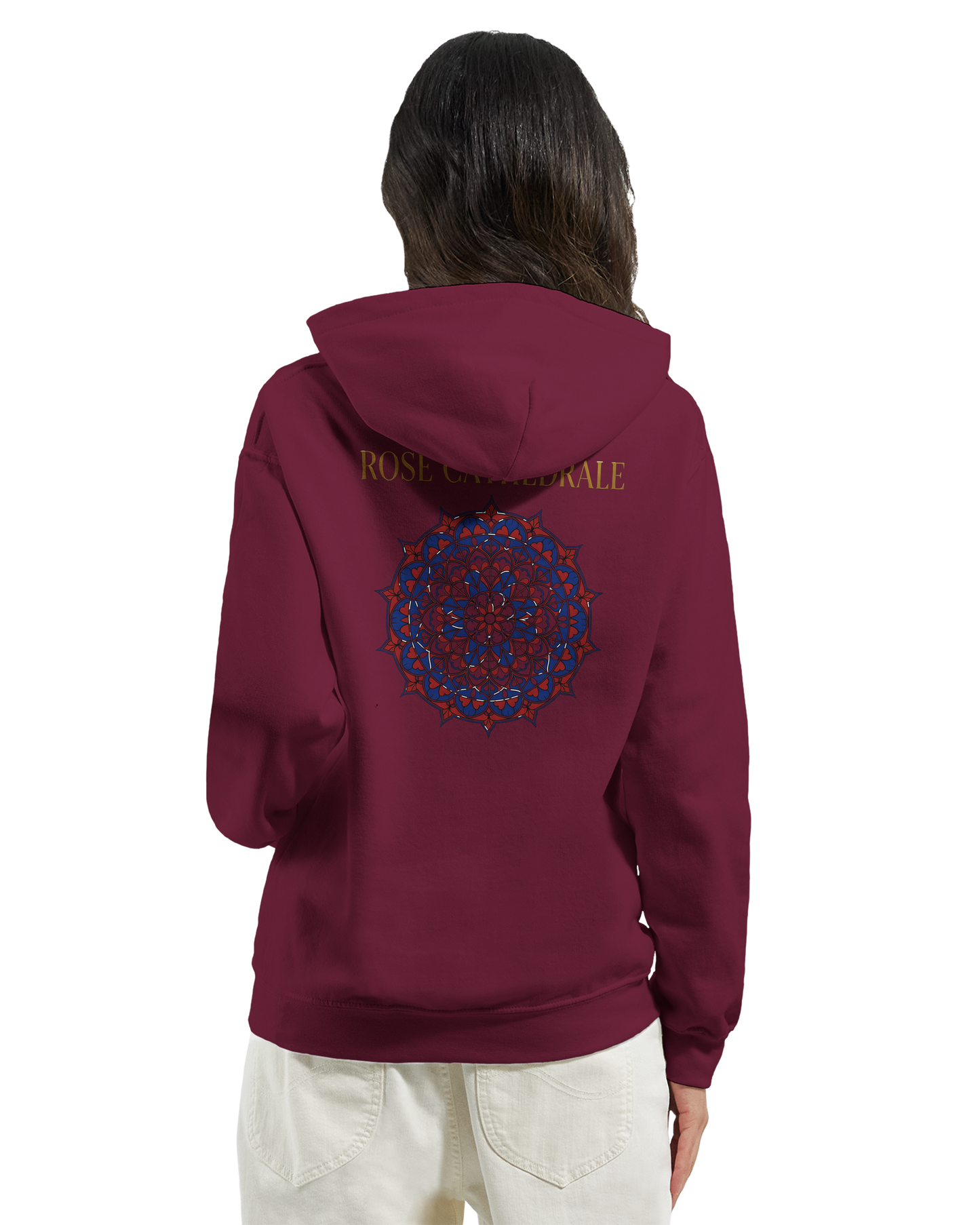 Rosa Kapuzenpullover für Damen Kathedrale Klassisch | Gildan® 18500