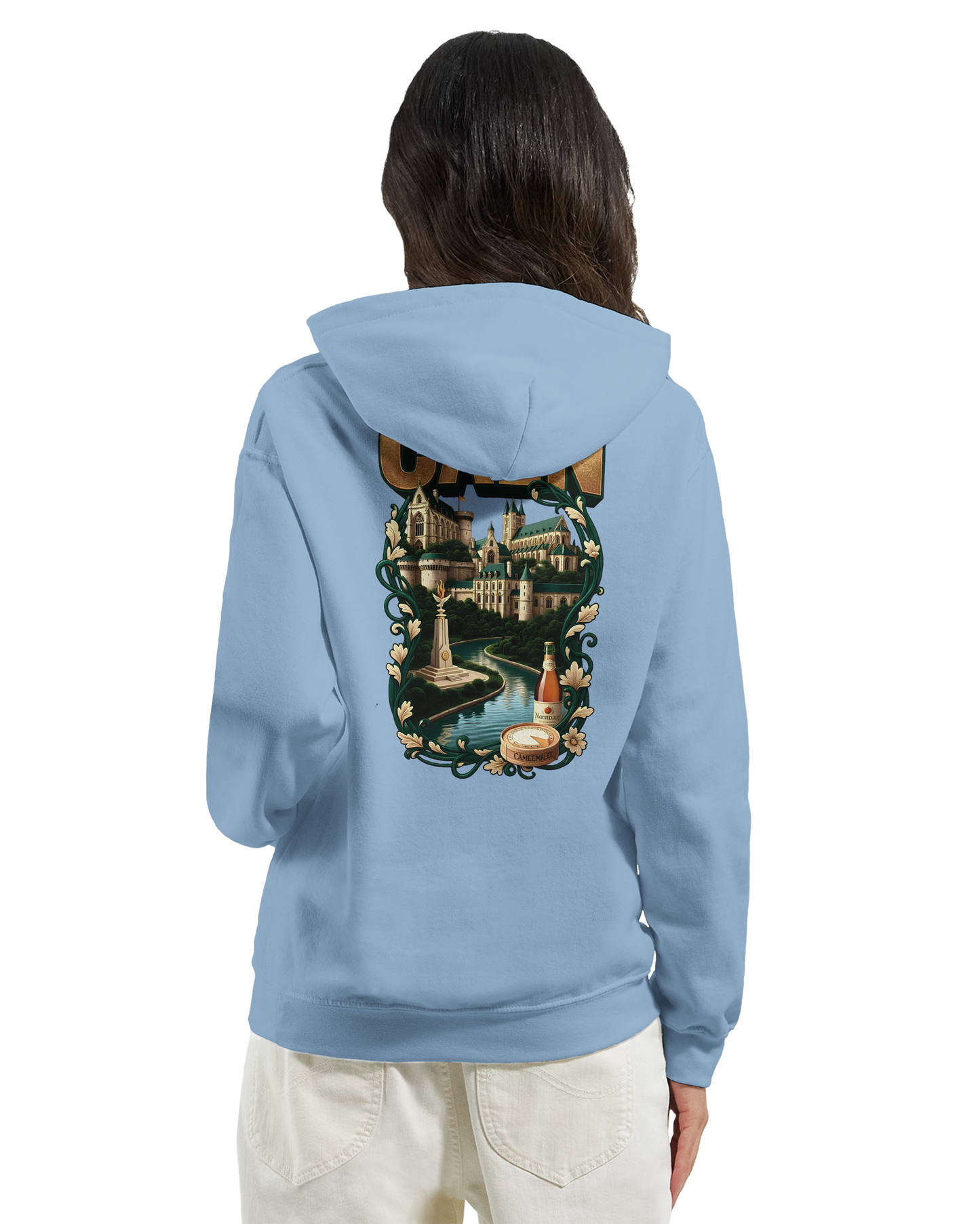 Kapuzenpullover "Caen, Stadt Frankreichs" Unisex Klassiker | Gildan® 18500