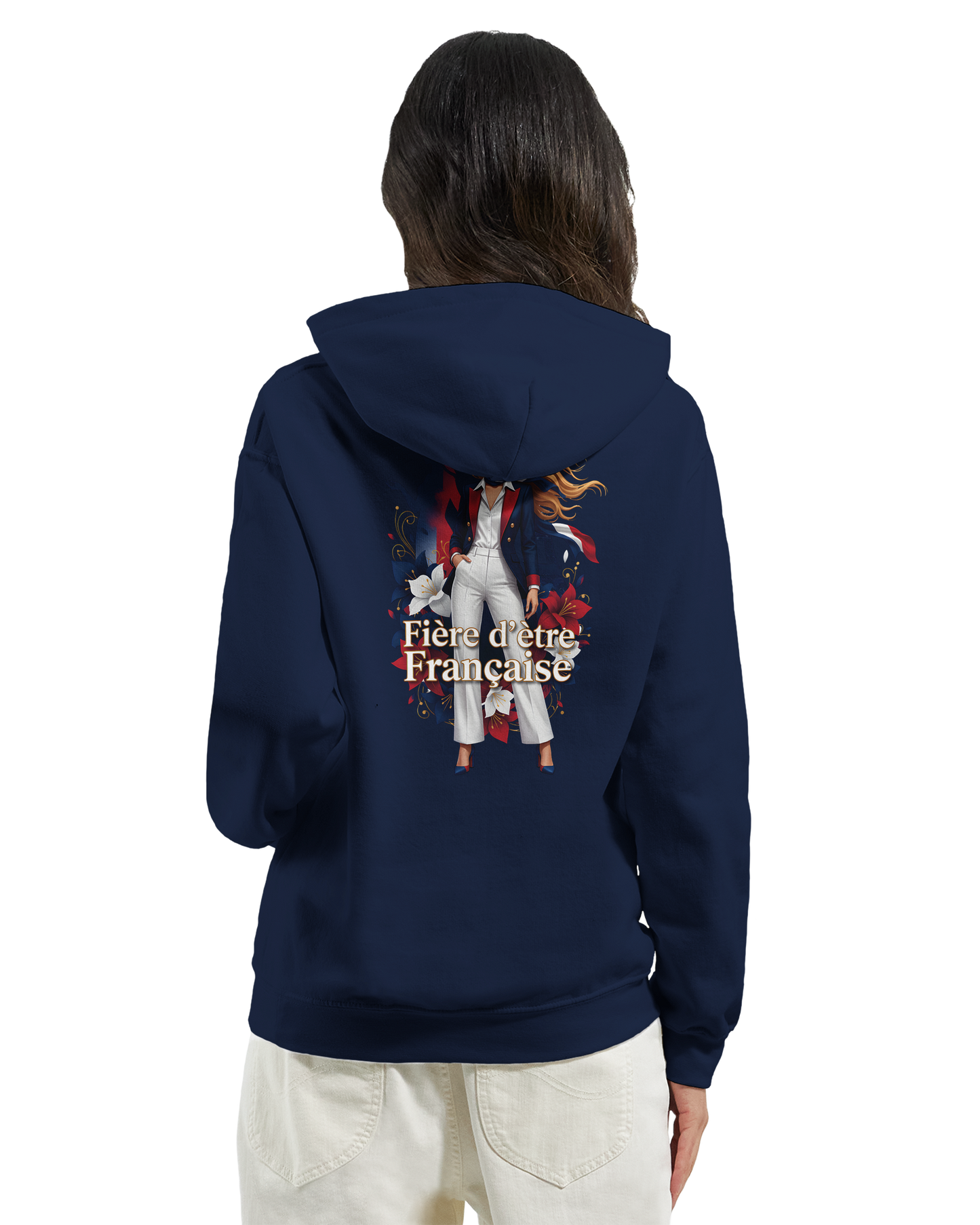 Sweat à capuche fière d'être française   – Doux, chaud et confortable pour l'hiver