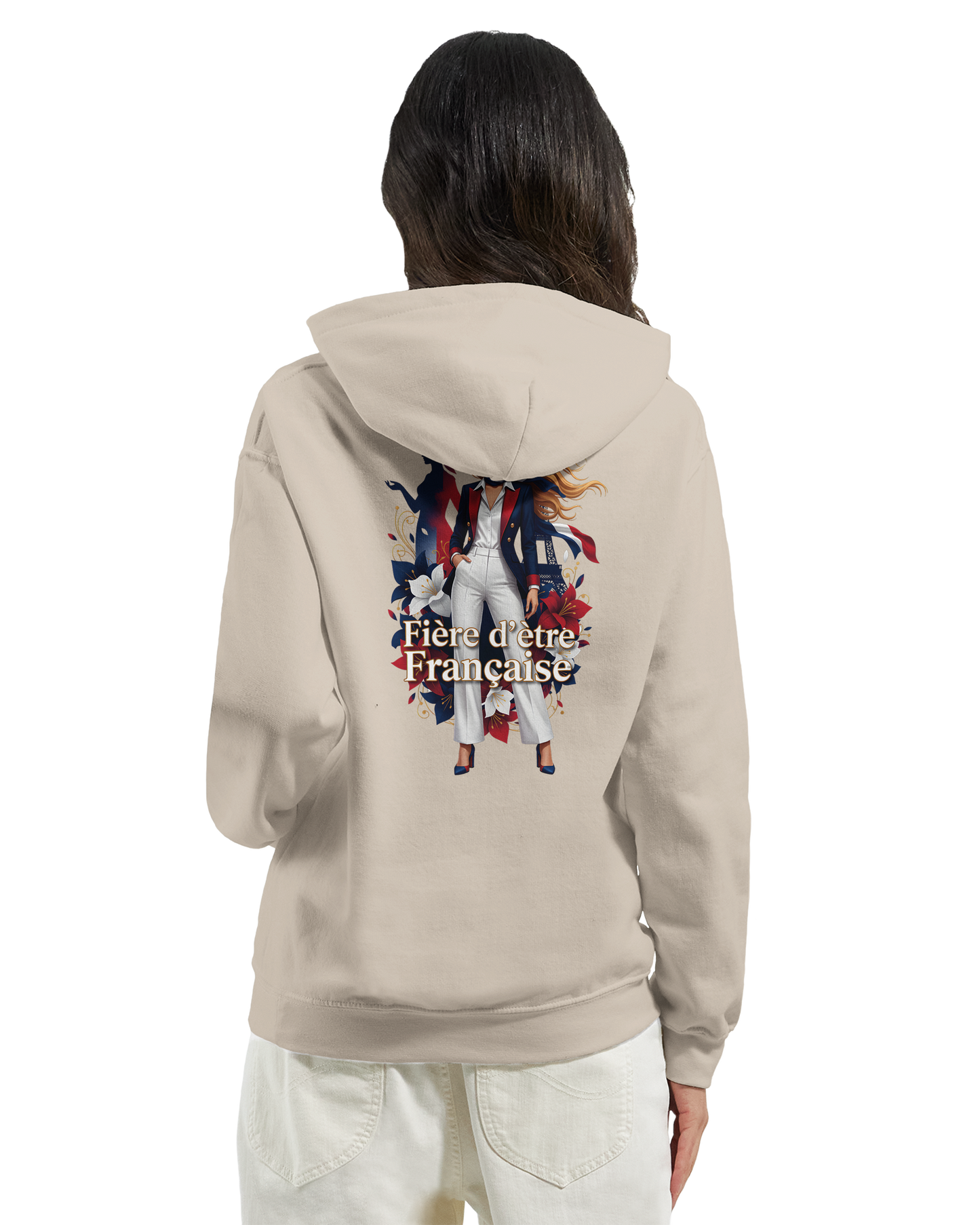 Sweat à capuche fière d'être française   – Doux, chaud et confortable pour l'hiver