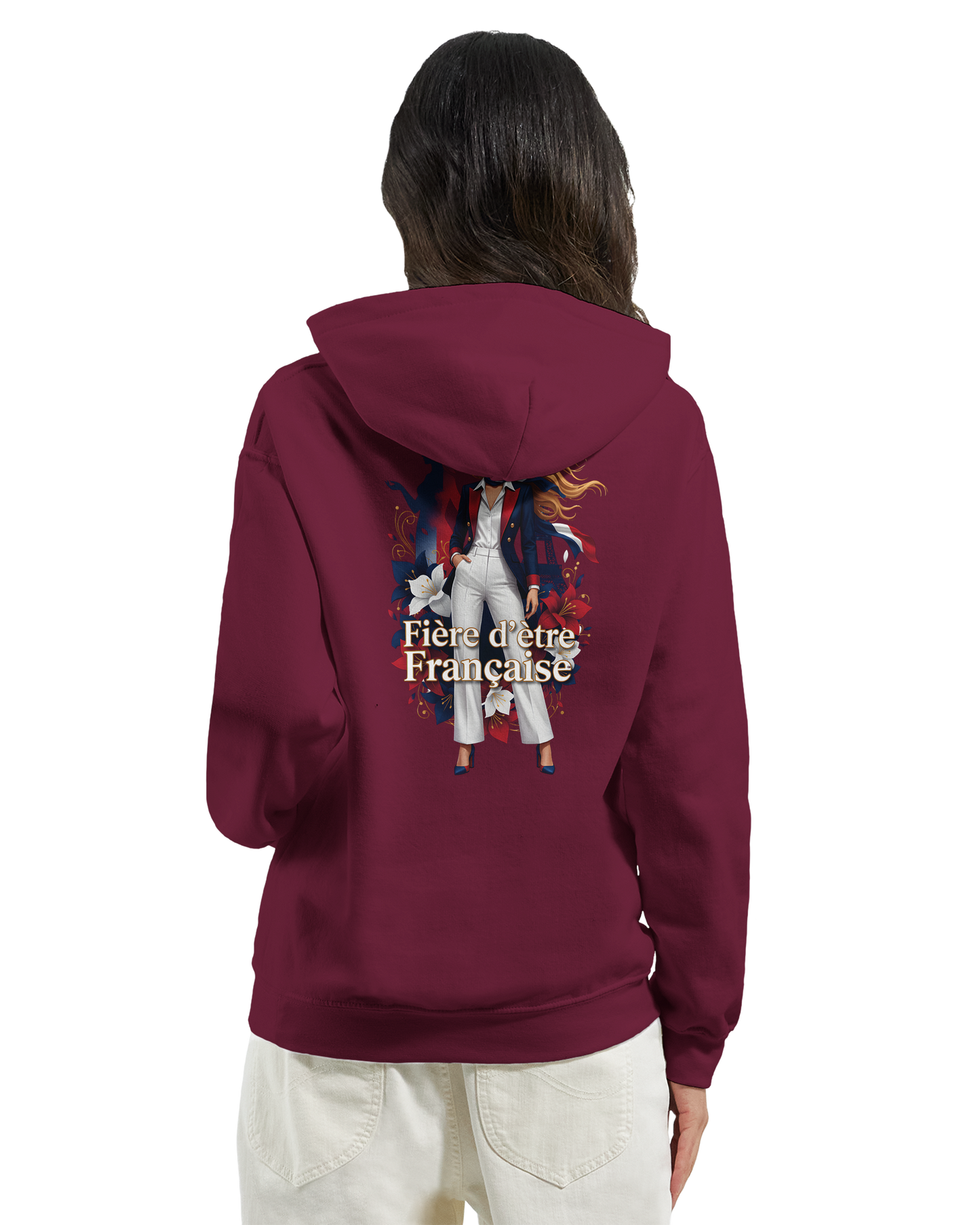Sweat à capuche fière d'être française   – Doux, chaud et confortable pour l'hiver