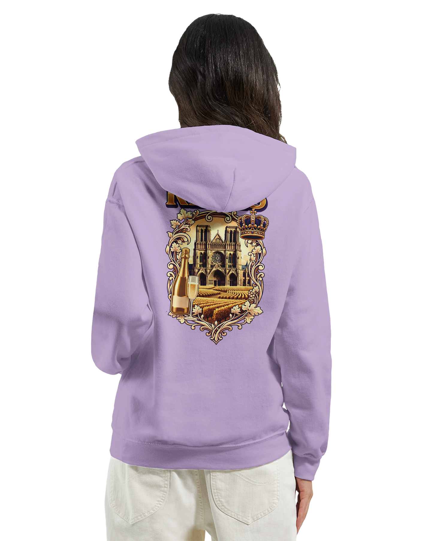 Sweat à capuche Reims – Hoodie unisexe classique style ville de France