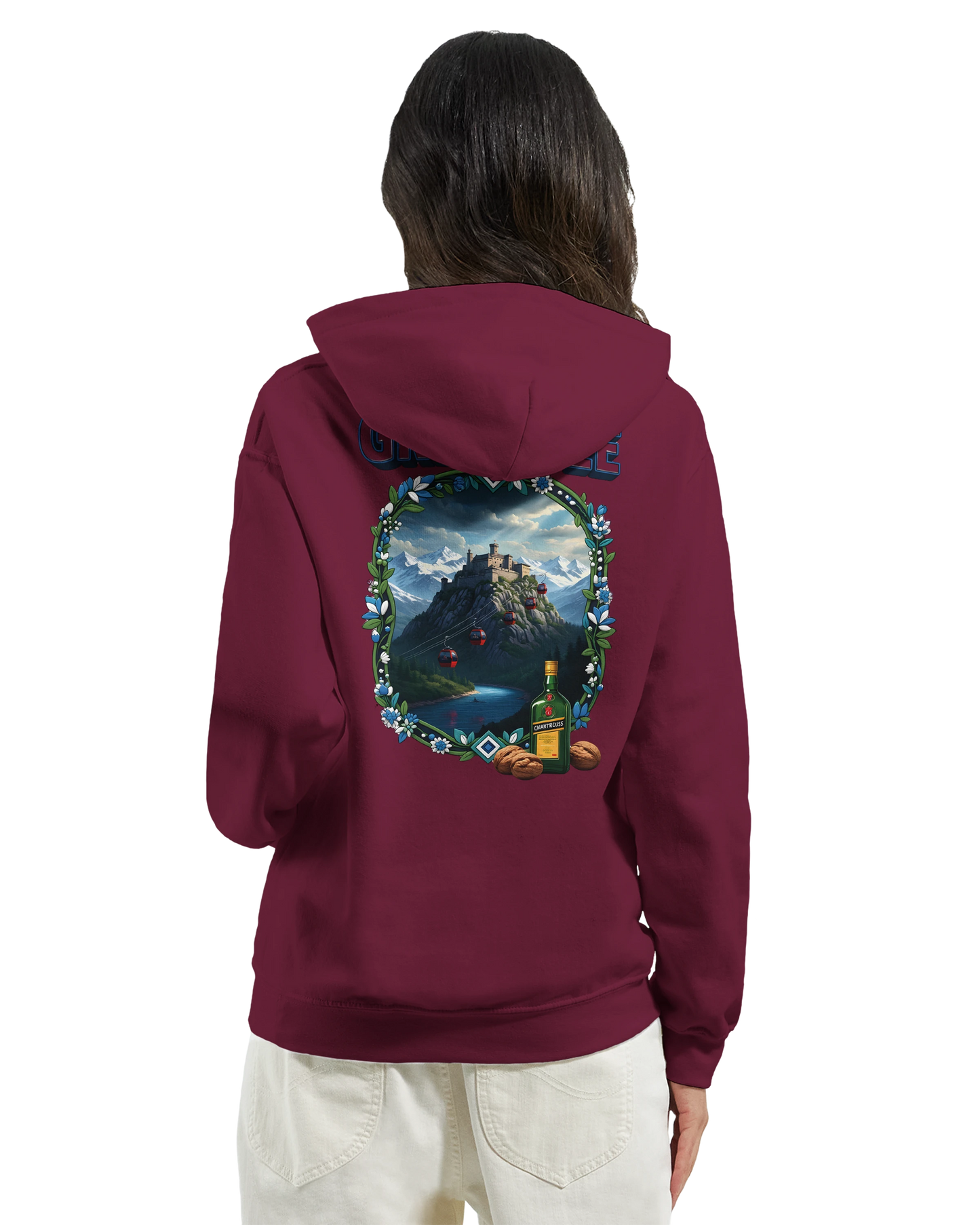 Kapuzenpullover Grenoble Stadt in Frankreich Unisex Classic | Gildan® 18500